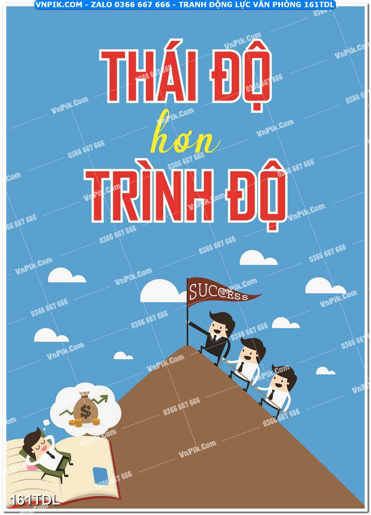 Tranh động lực văn phòng 161TDL