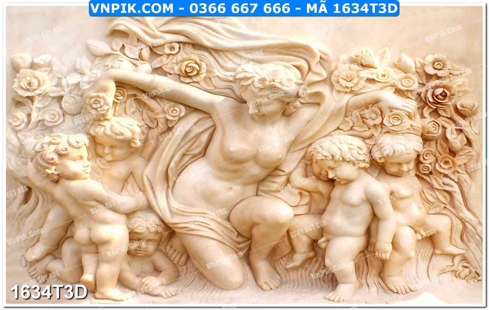 Trah Treo Tường – Tranh 3D Hiện Đại 1634T3D