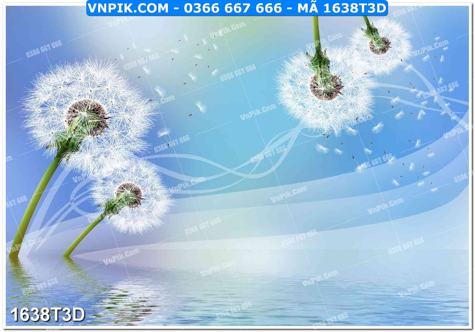 Trah Treo Tường – Tranh 3D Hiện Đại 1638T3D