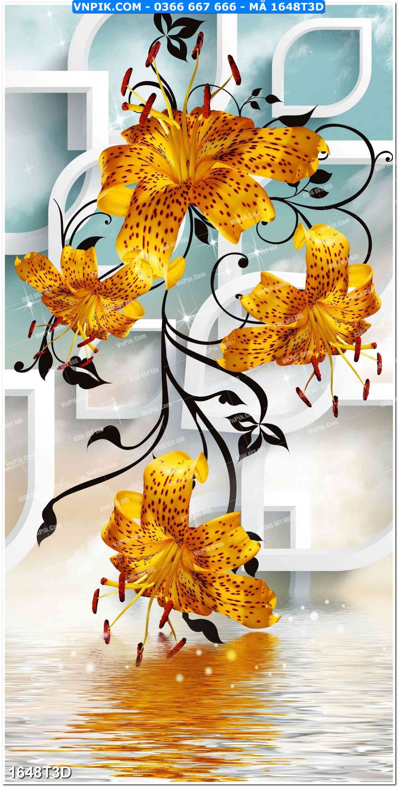 Trah Treo Tường – Tranh 3D Hiện Đại 1648T3D