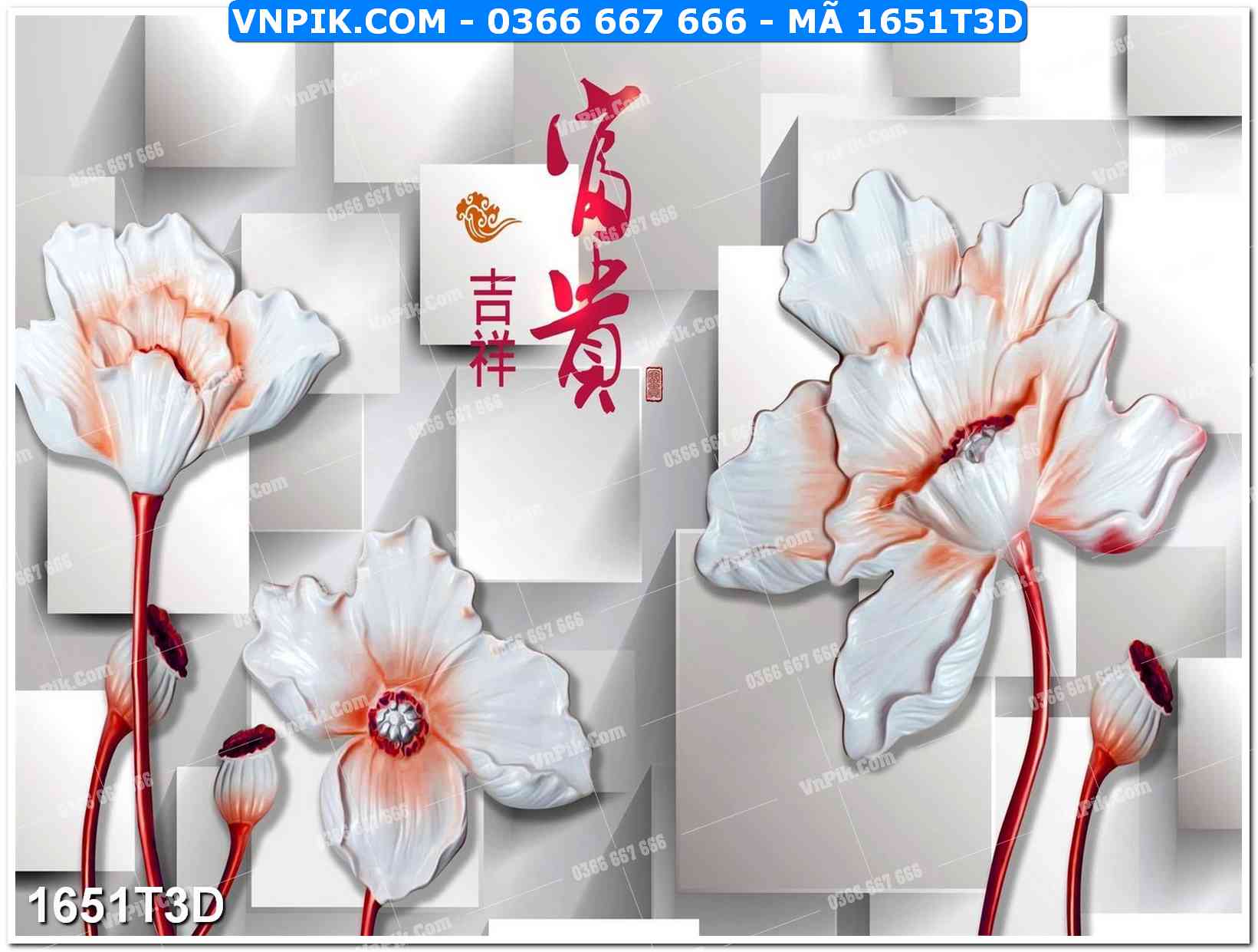 Trah Treo Tường – Tranh 3D Hiện Đại 1651T3D