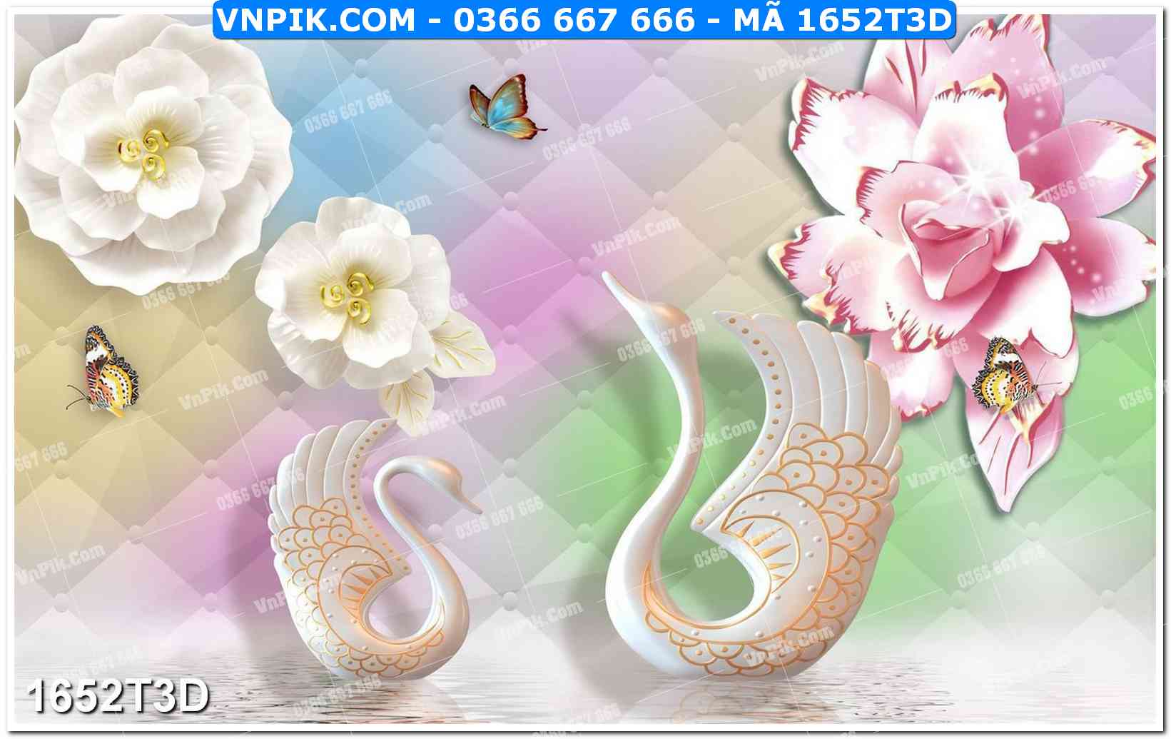 Trah Treo Tường – Tranh 3D Hiện Đại 1652T3D