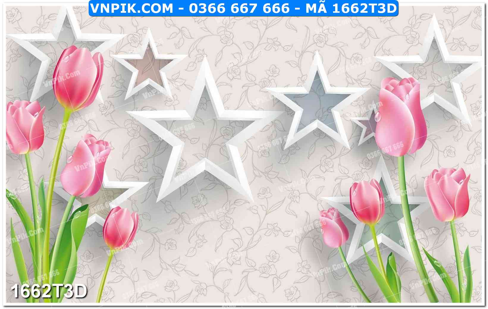 Trah Treo Tường – Tranh 3D Hiện Đại 1662T3D