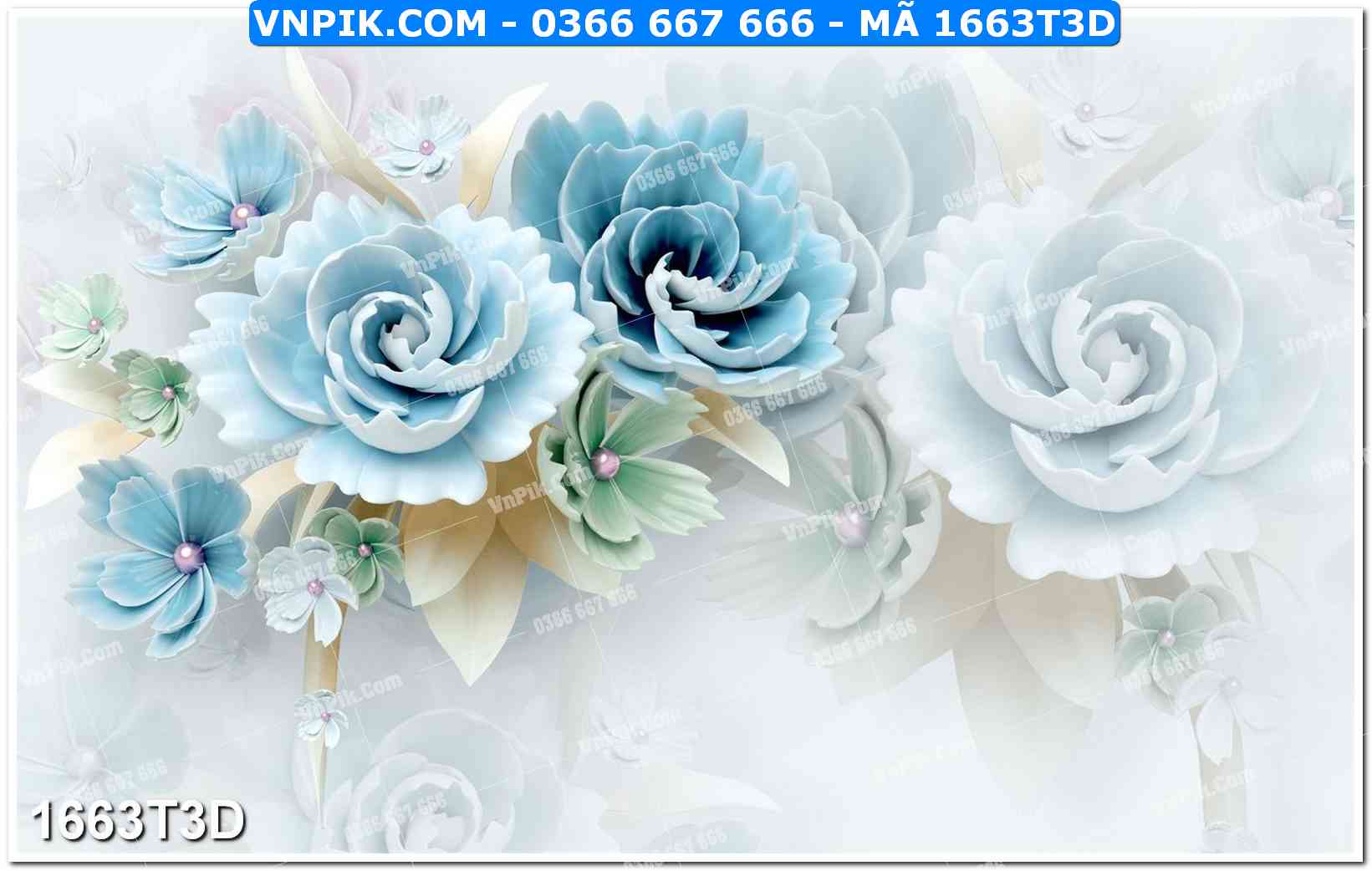 Trah Treo Tường – Tranh 3D Hiện Đại 1663T3D