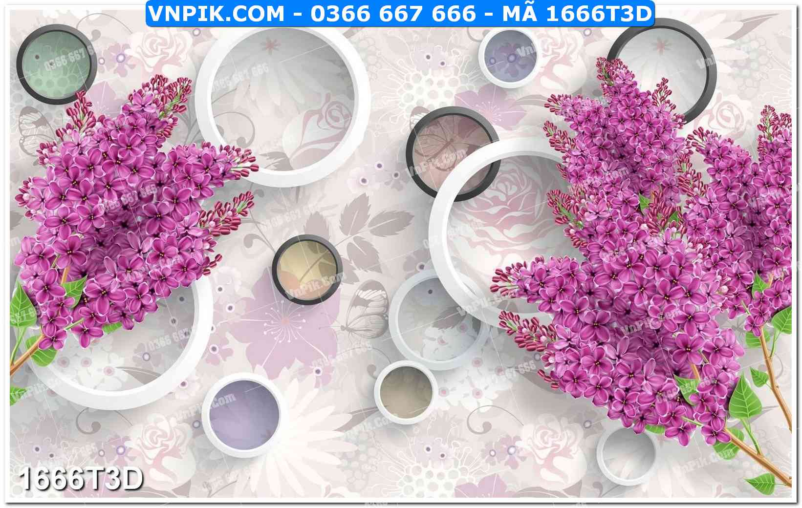 Trah Treo Tường – Tranh 3D Hiện Đại 1666T3D