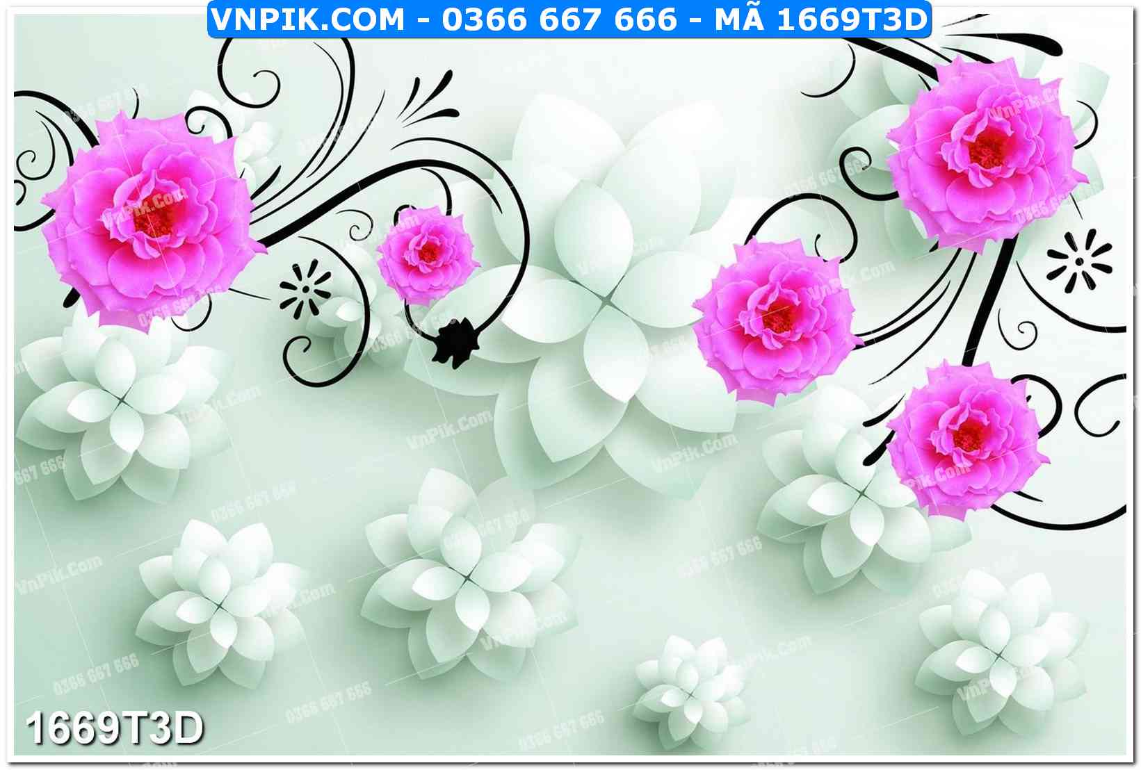 Trah Treo Tường – Tranh 3D Hiện Đại 1669T3D