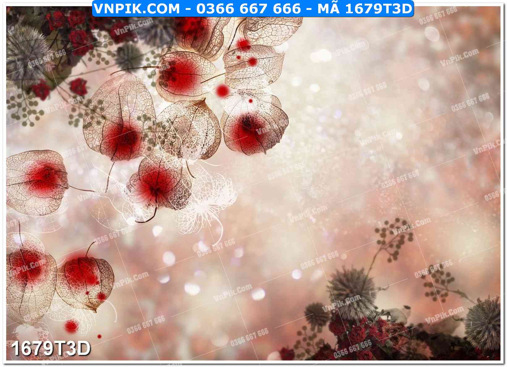 Trah Treo Tường – Tranh 3D Hiện Đại 1679T3D