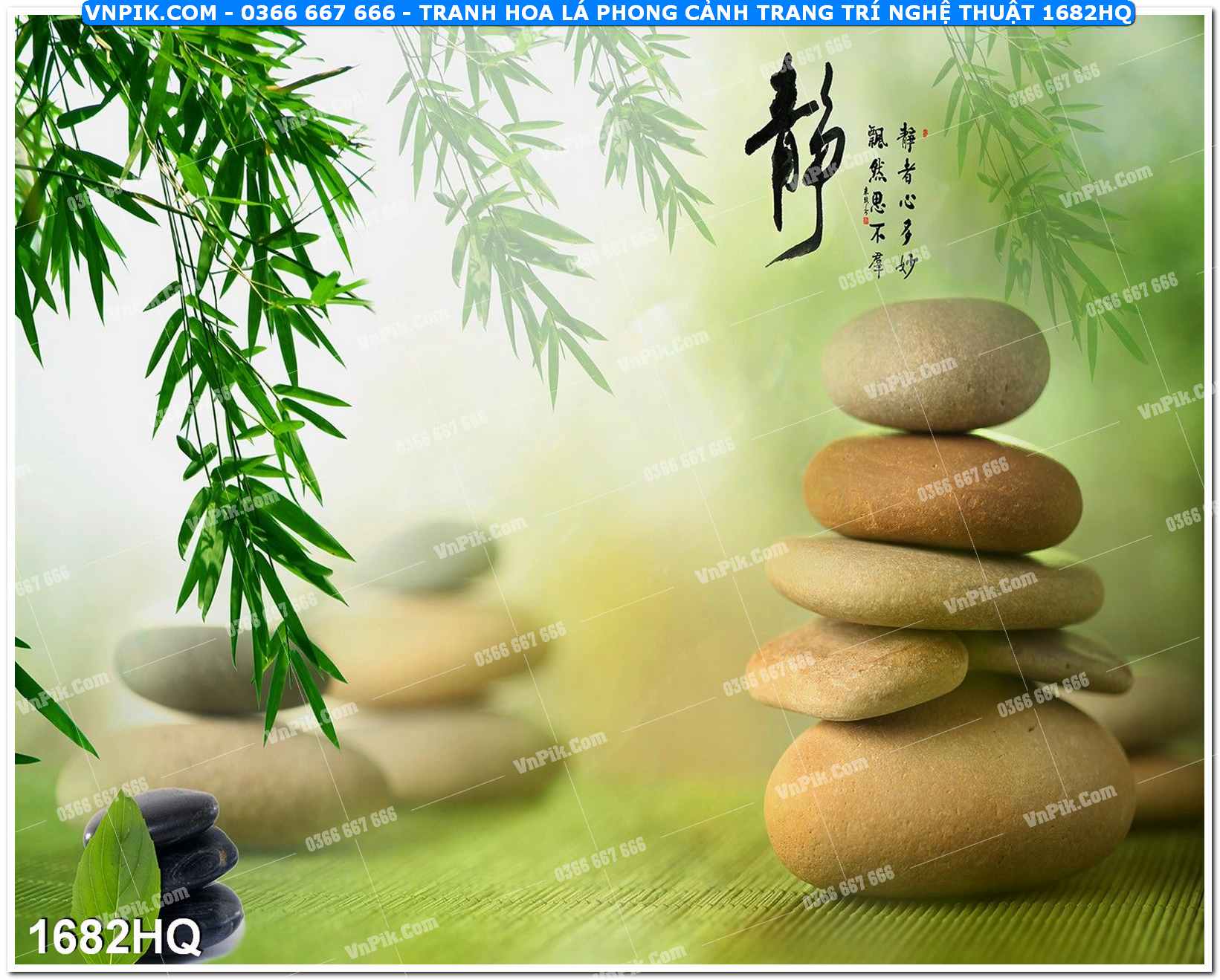 Tranh hoa lá phong cảnh trang trí nghệ thuật 1682HQ
