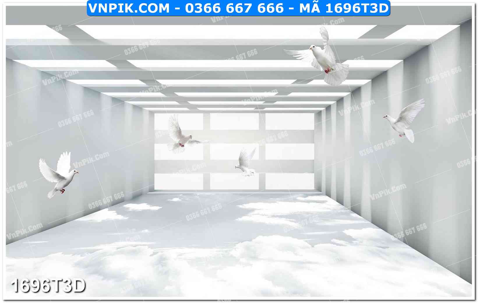 Trah Treo Tường – Tranh 3D Hiện Đại 1696T3D