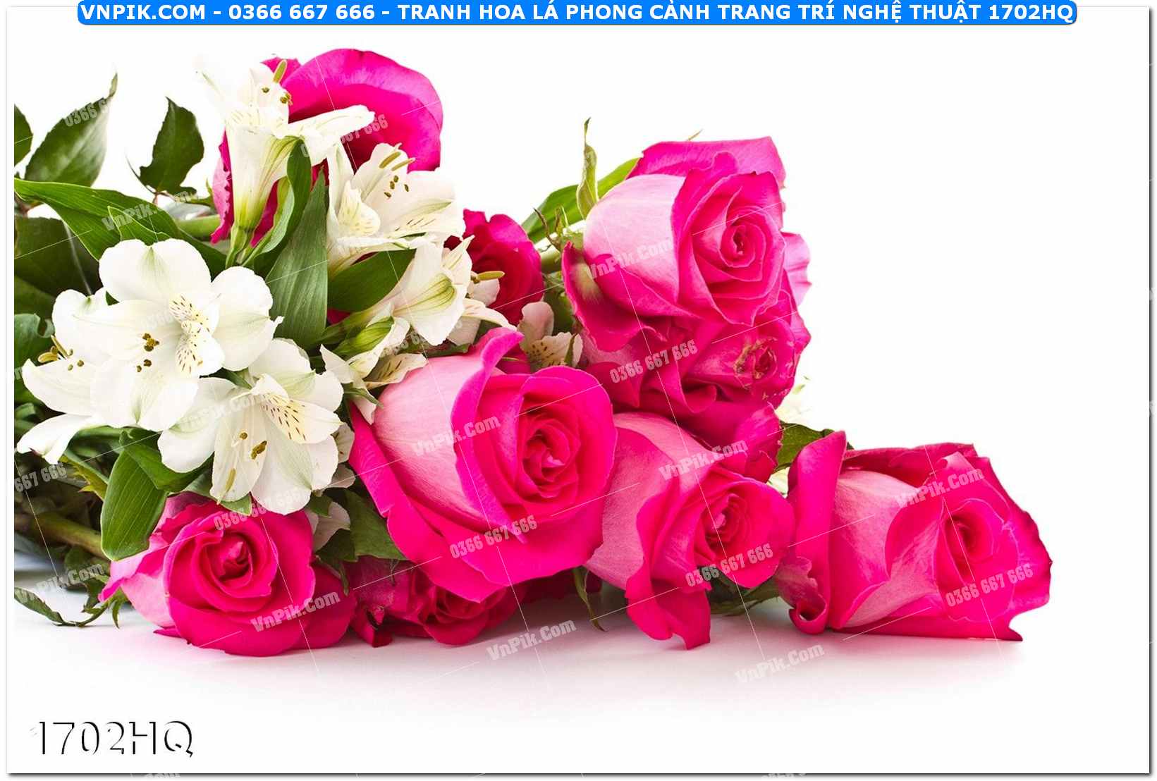 Tranh hoa lá phong cảnh trang trí nghệ thuật 1702HQ