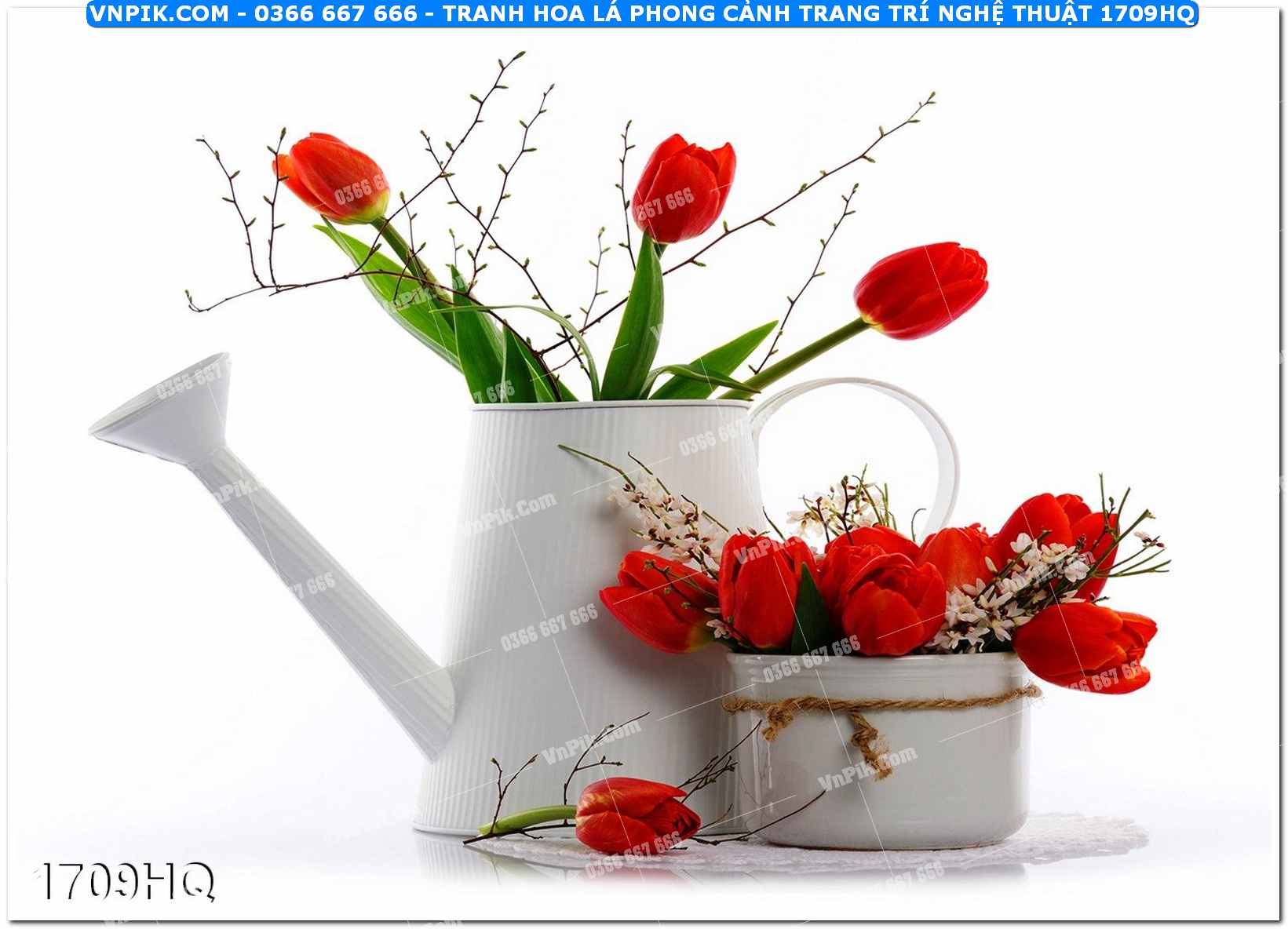 Tranh hoa lá phong cảnh trang trí nghệ thuật 1709HQ