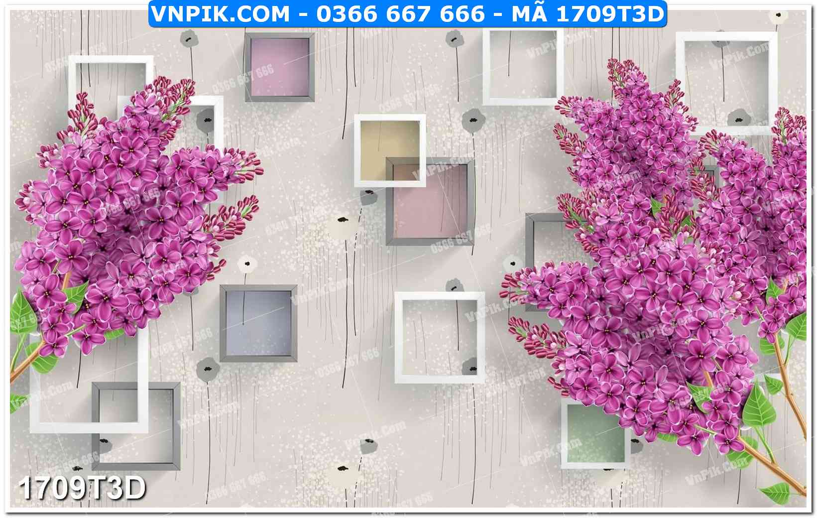 Trah Treo Tường – Tranh 3D Hiện Đại 1709T3D