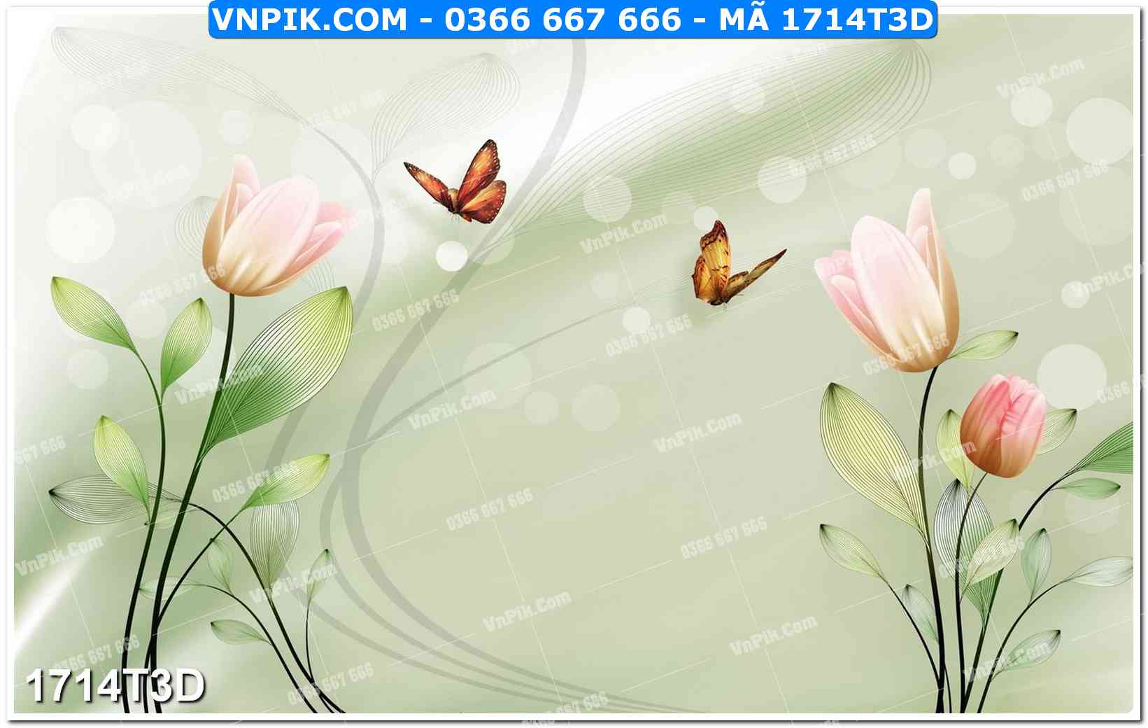Trah Treo Tường – Tranh 3D Hiện Đại 1714T3D