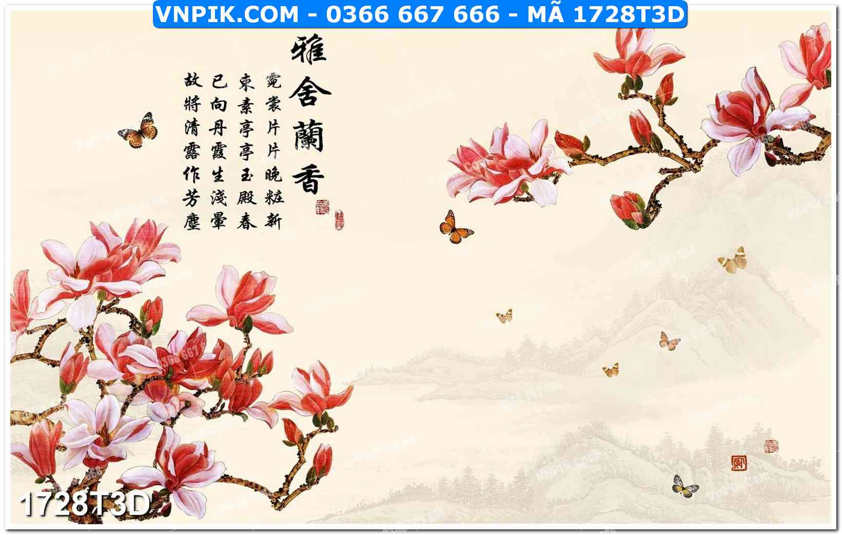 Trah Treo Tường – Tranh 3D Hiện Đại 1728T3D