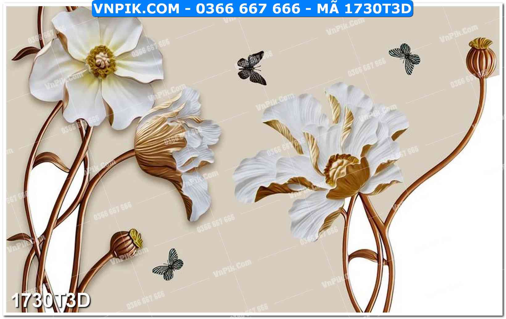 Trah Treo Tường – Tranh 3D Hiện Đại 1730T3D