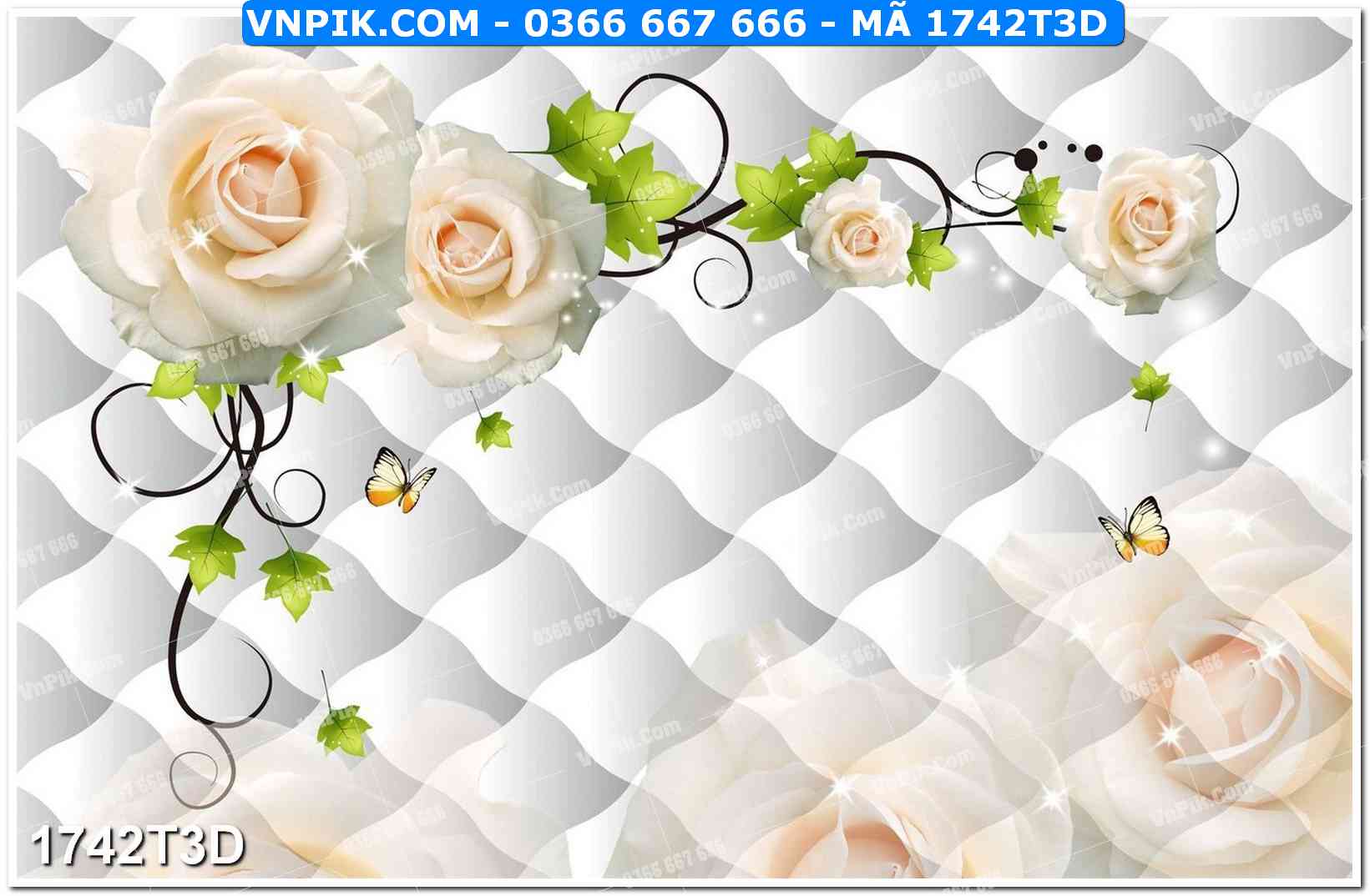 Trah Treo Tường – Tranh 3D Hiện Đại 1742T3D
