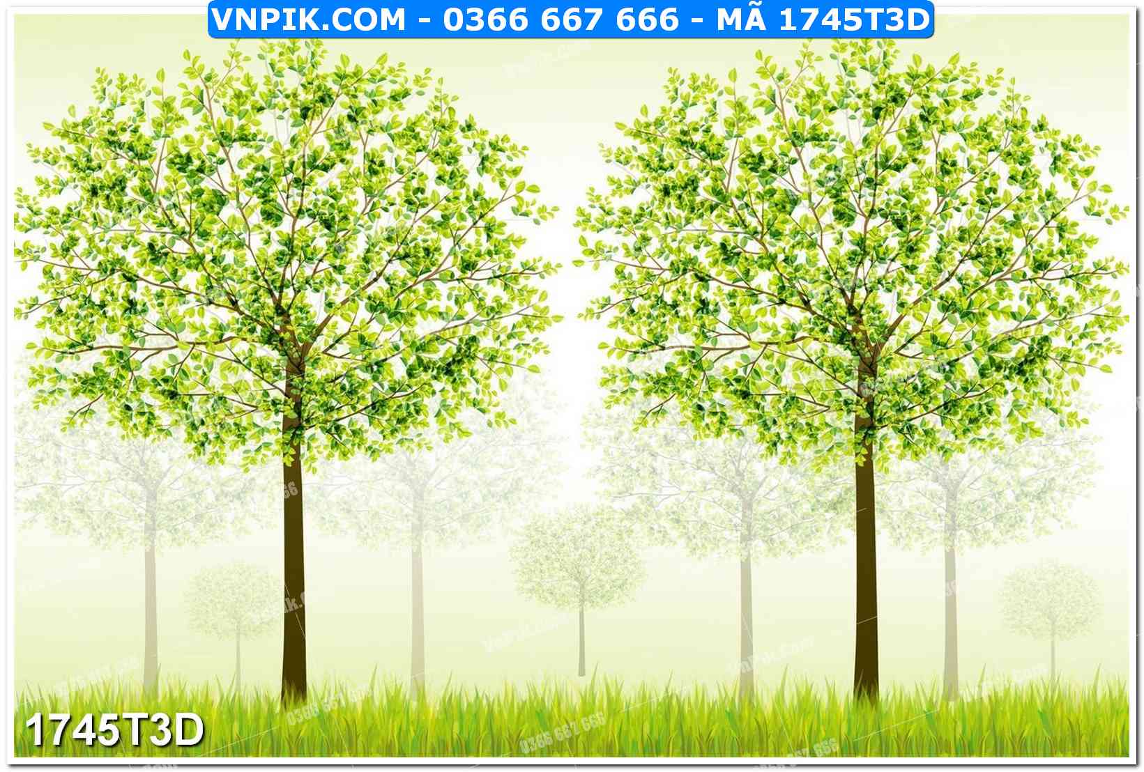 Trah Treo Tường – Tranh 3D Hiện Đại 1745T3D