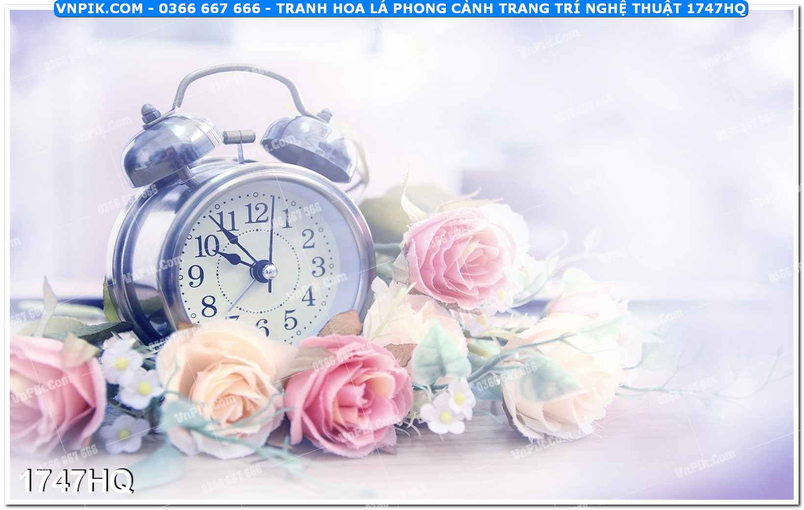 Tranh hoa lá phong cảnh trang trí nghệ thuật 1747HQ