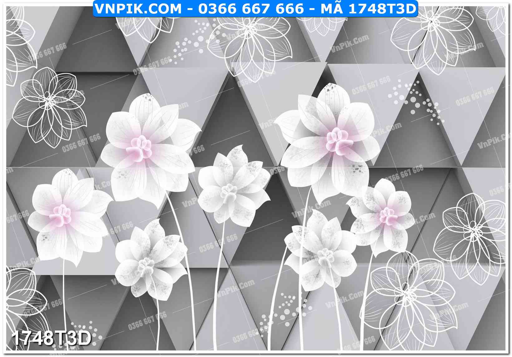 Trah Treo Tường – Tranh 3D Hiện Đại 1748T3D
