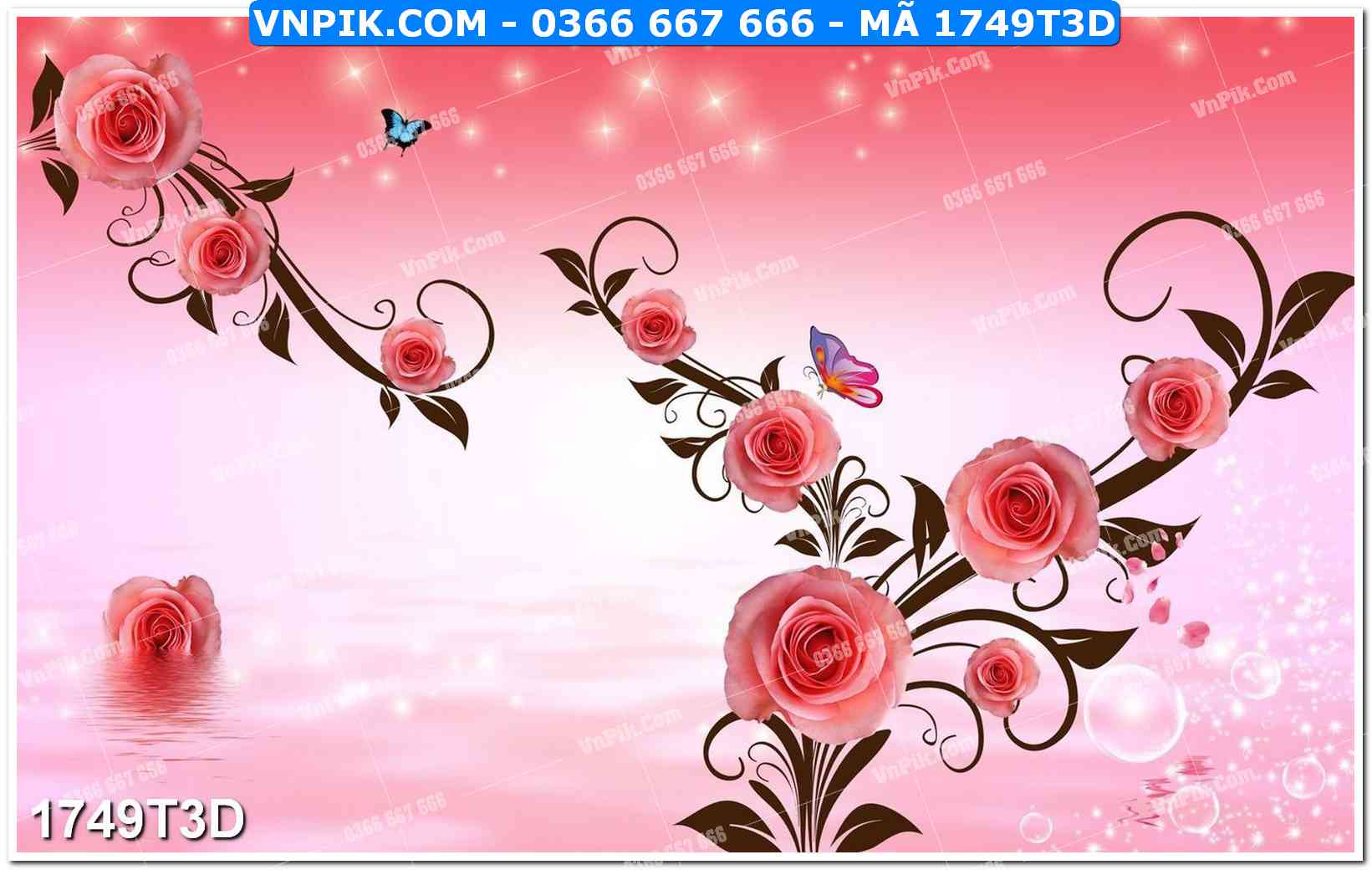 Trah Treo Tường – Tranh 3D Hiện Đại 1749T3D