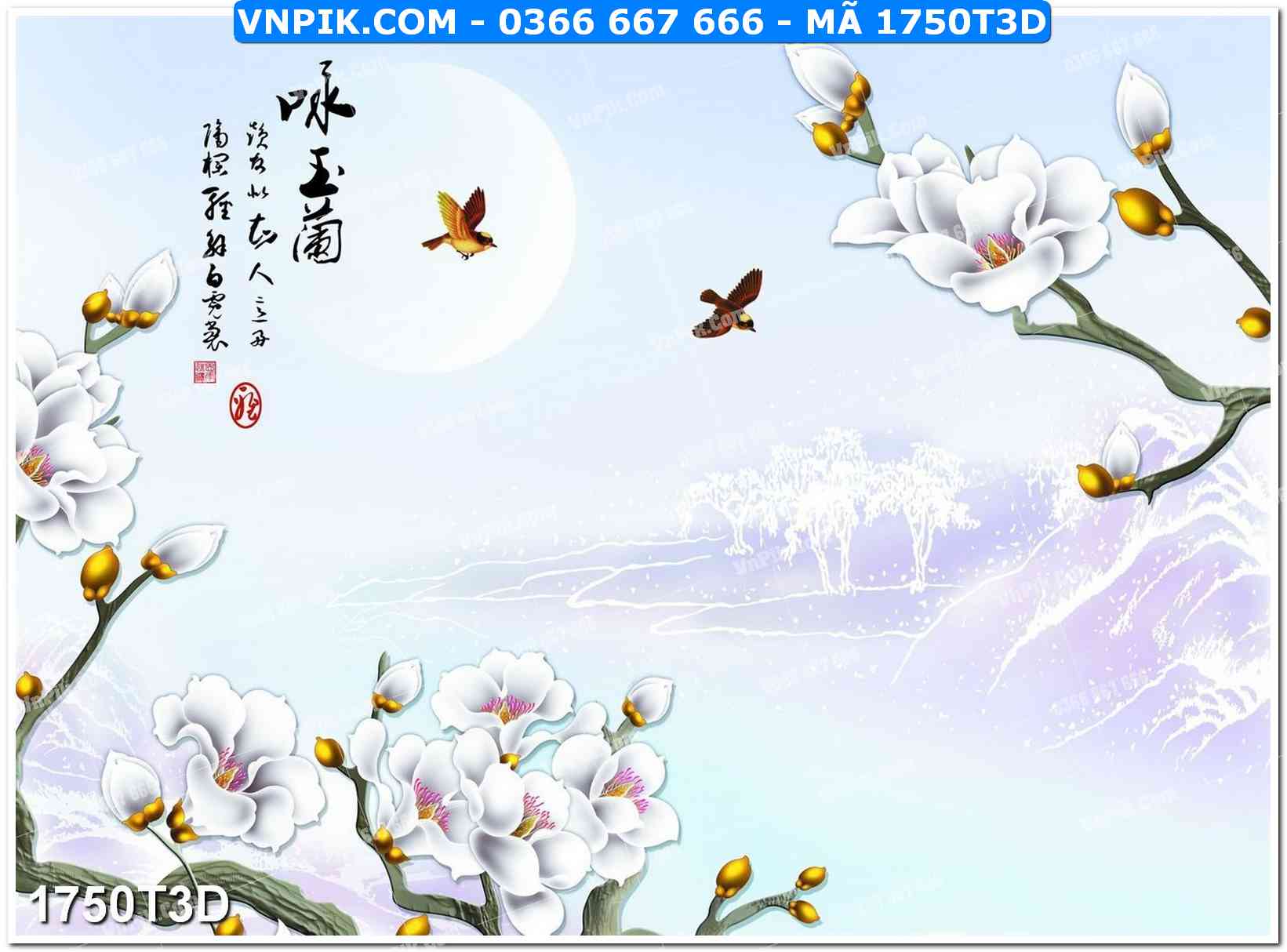 Trah Treo Tường – Tranh 3D Hiện Đại 1750T3D
