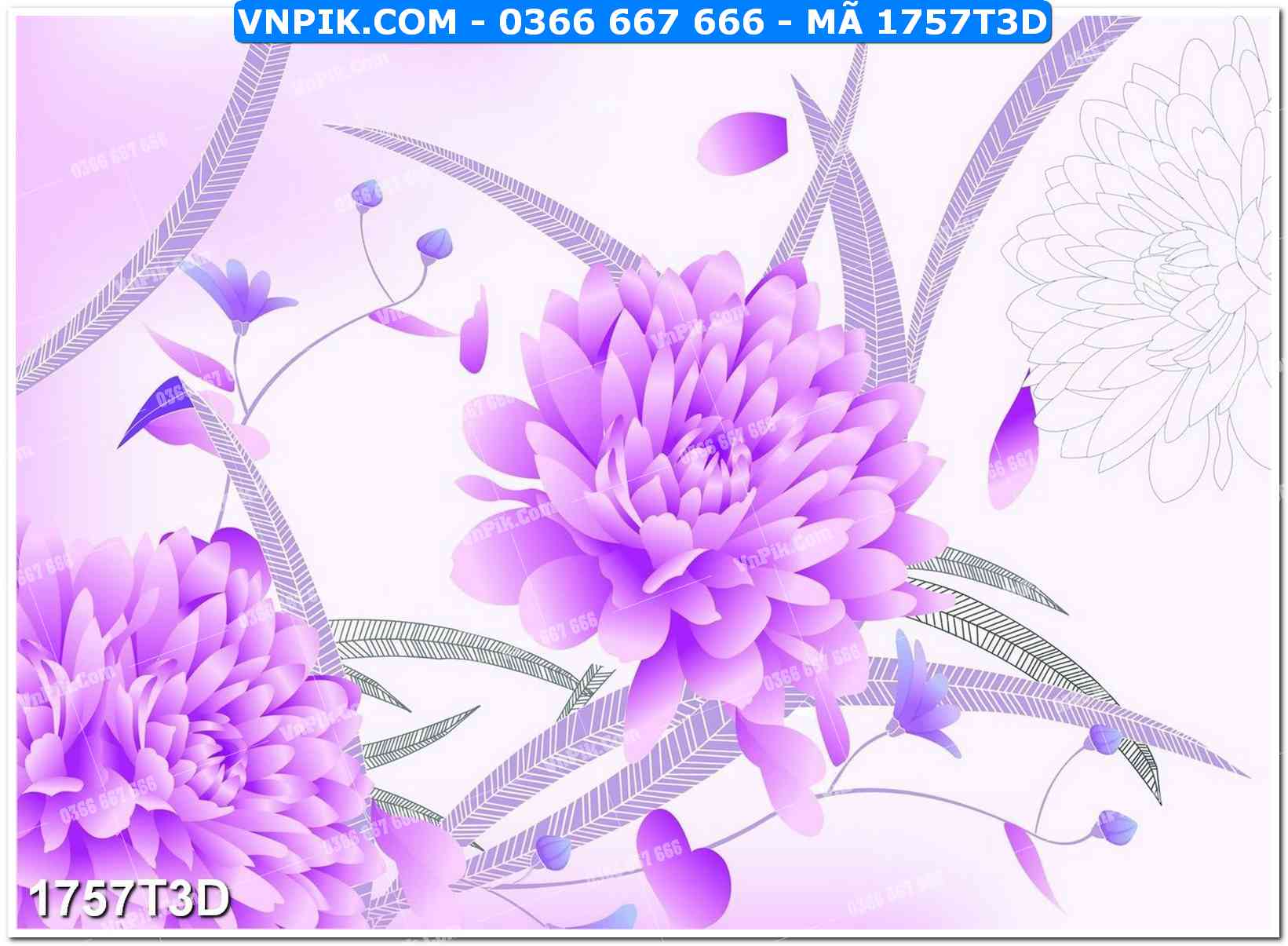 Trah Treo Tường – Tranh 3D Hiện Đại 1757T3D