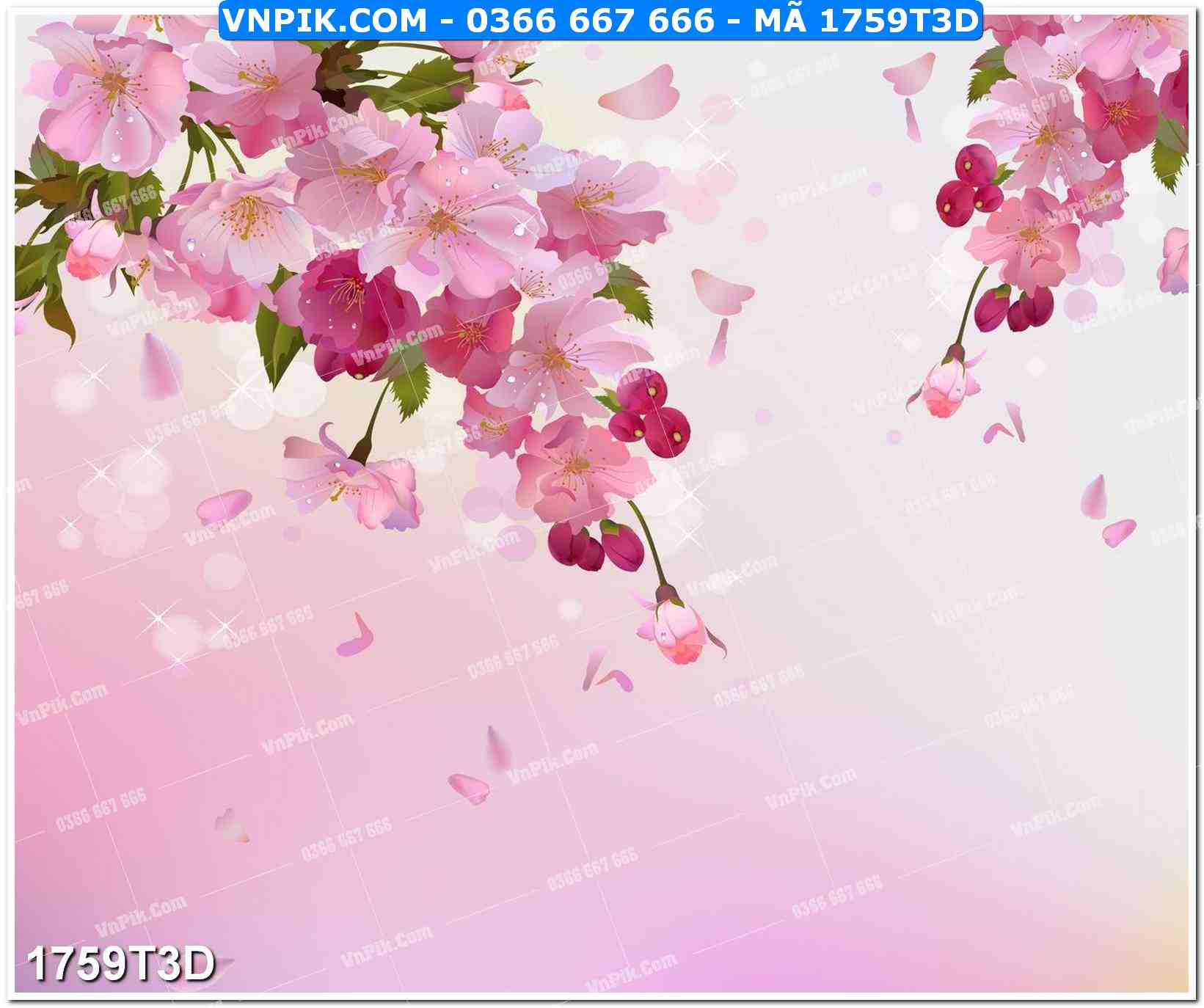 Trah Treo Tường – Tranh 3D Hiện Đại 1759T3D