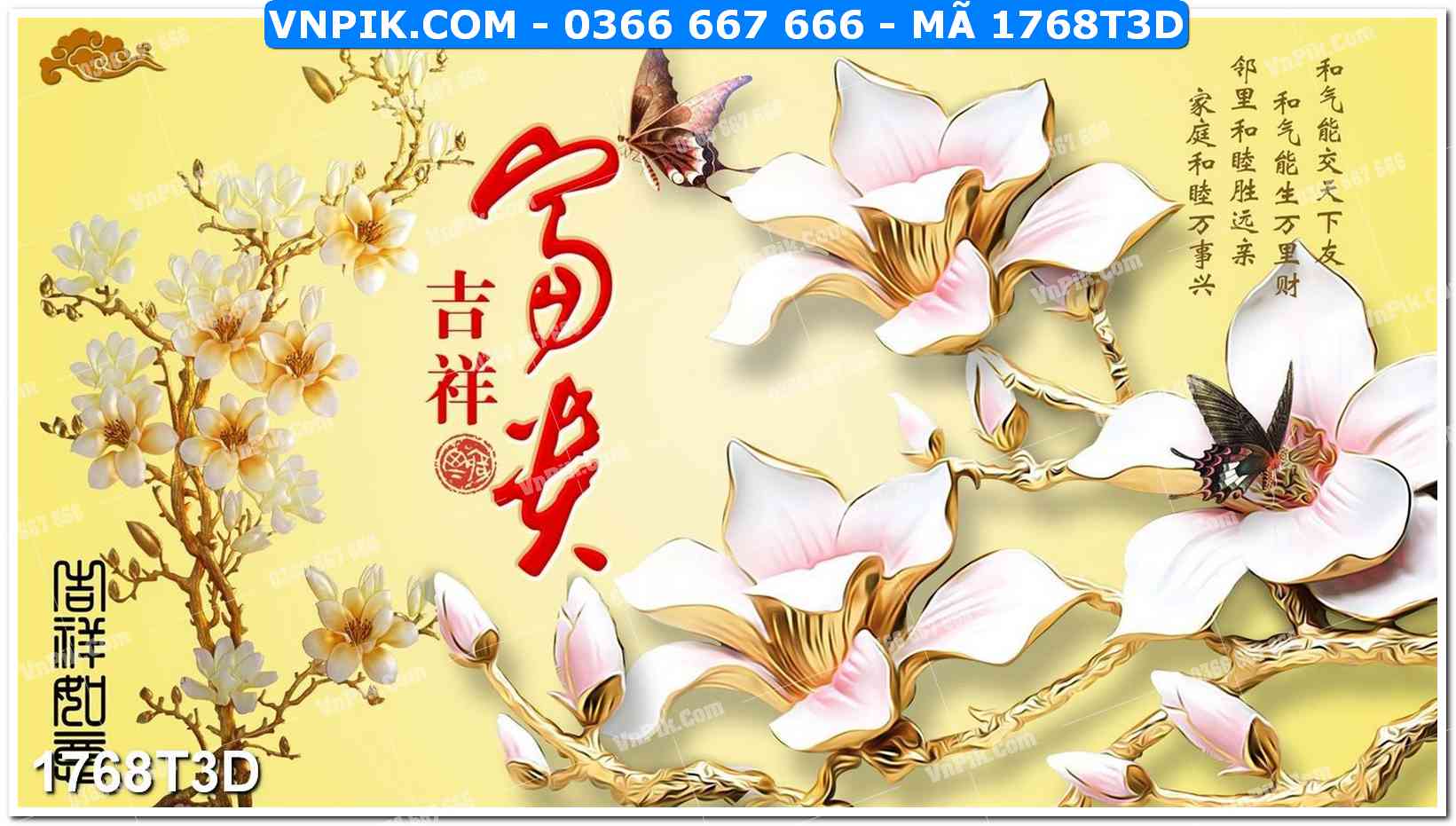 Trah Treo Tường – Tranh 3D Hiện Đại 1768T3D