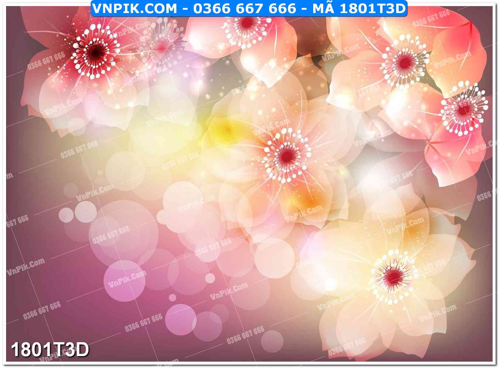 Trah Treo Tường – Tranh 3D Hiện Đại 1801T3D