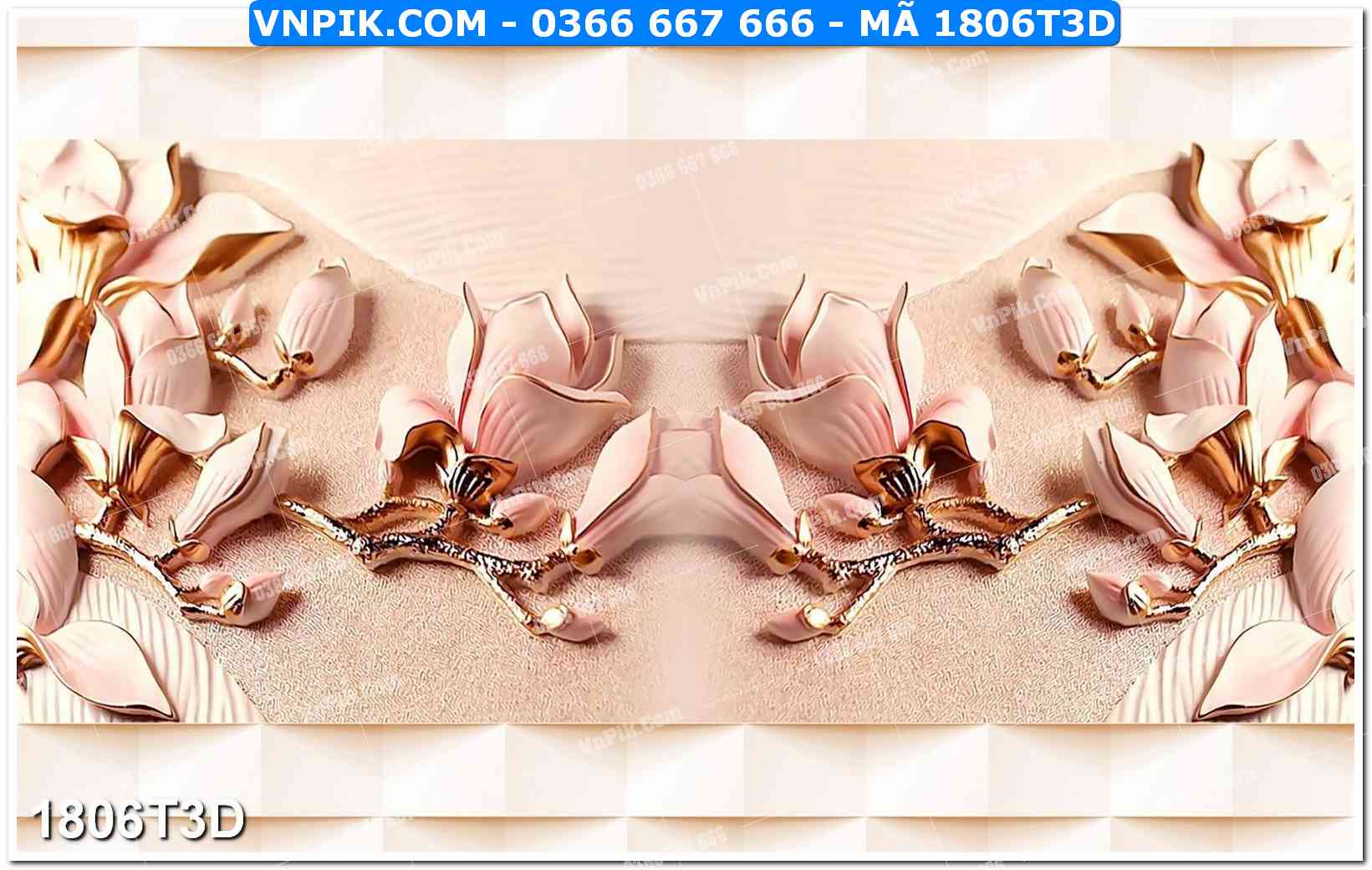 Trah Treo Tường – Tranh 3D Hiện Đại 1806T3D