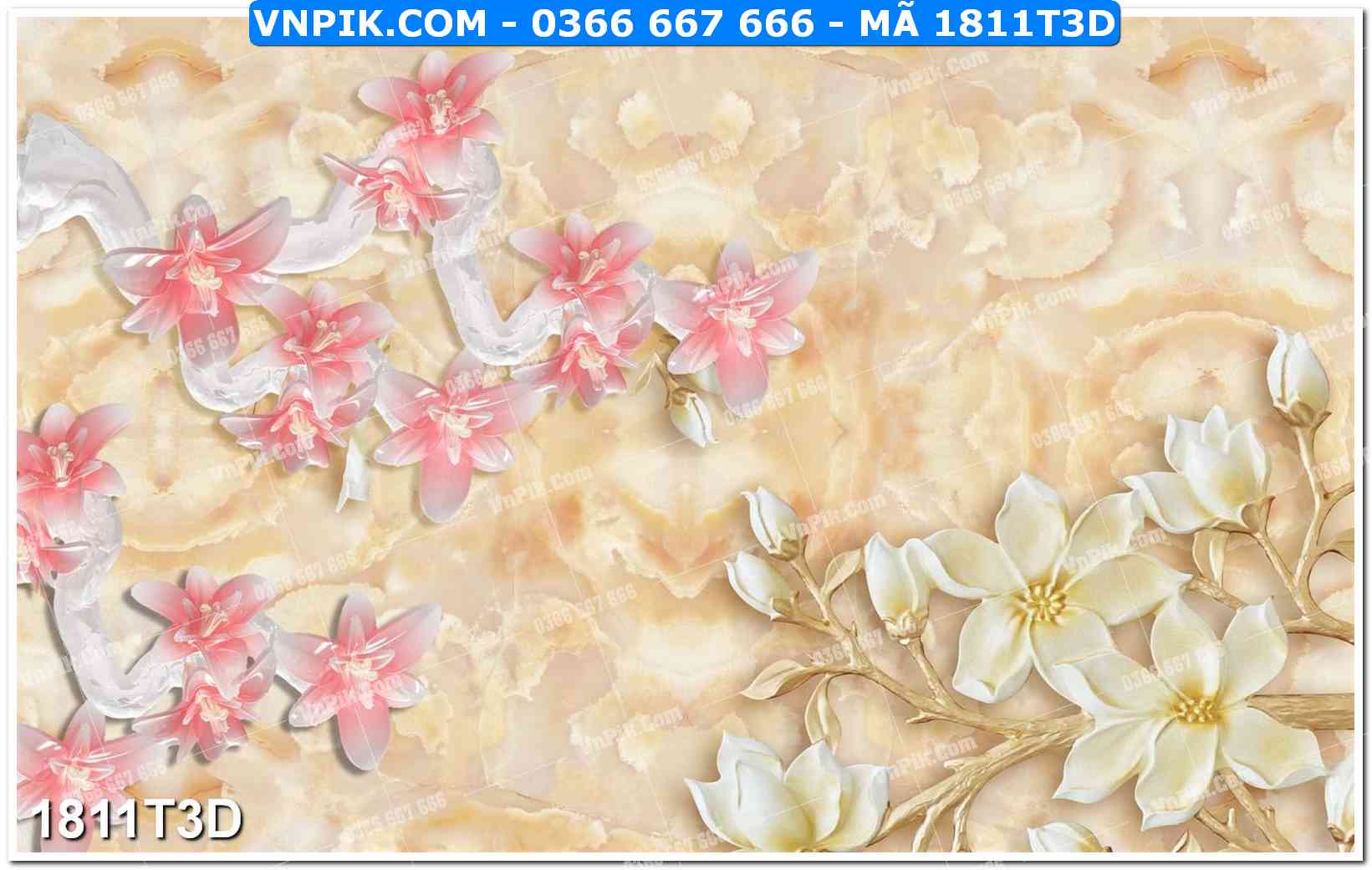 Trah Treo Tường – Tranh 3D Hiện Đại 1811T3D