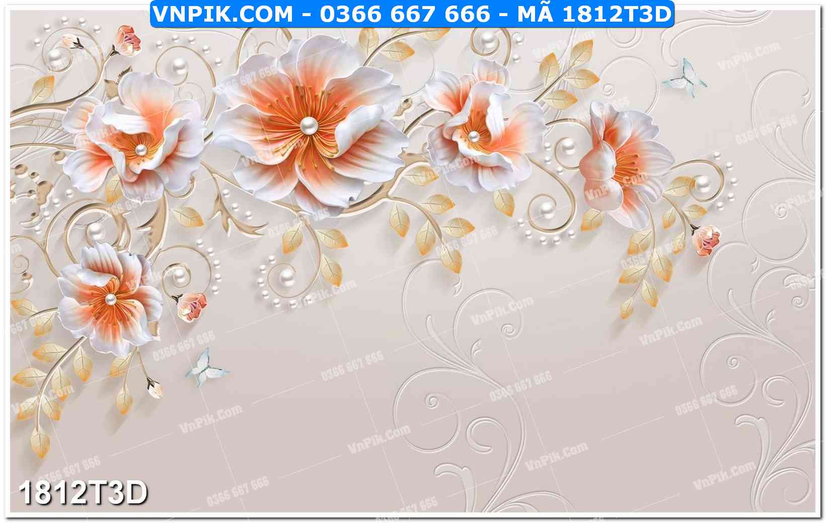 Trah Treo Tường – Tranh 3D Hiện Đại 1812T3D