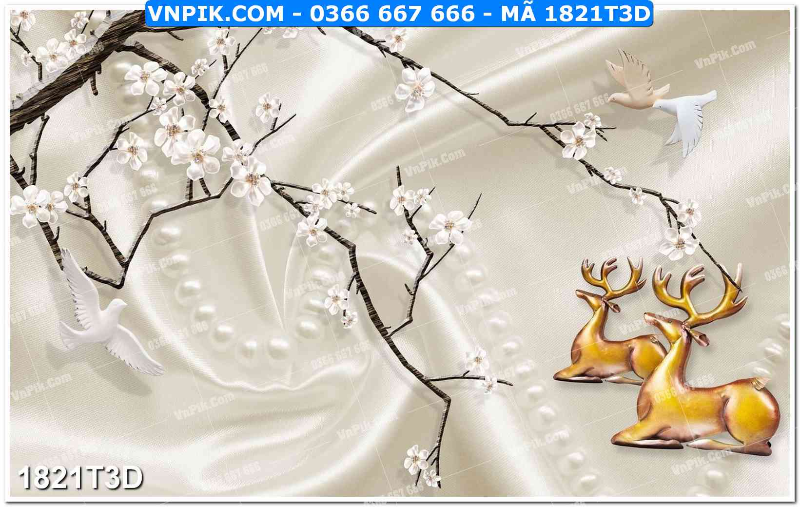 Trah Treo Tường – Tranh 3D Hiện Đại 1821T3D