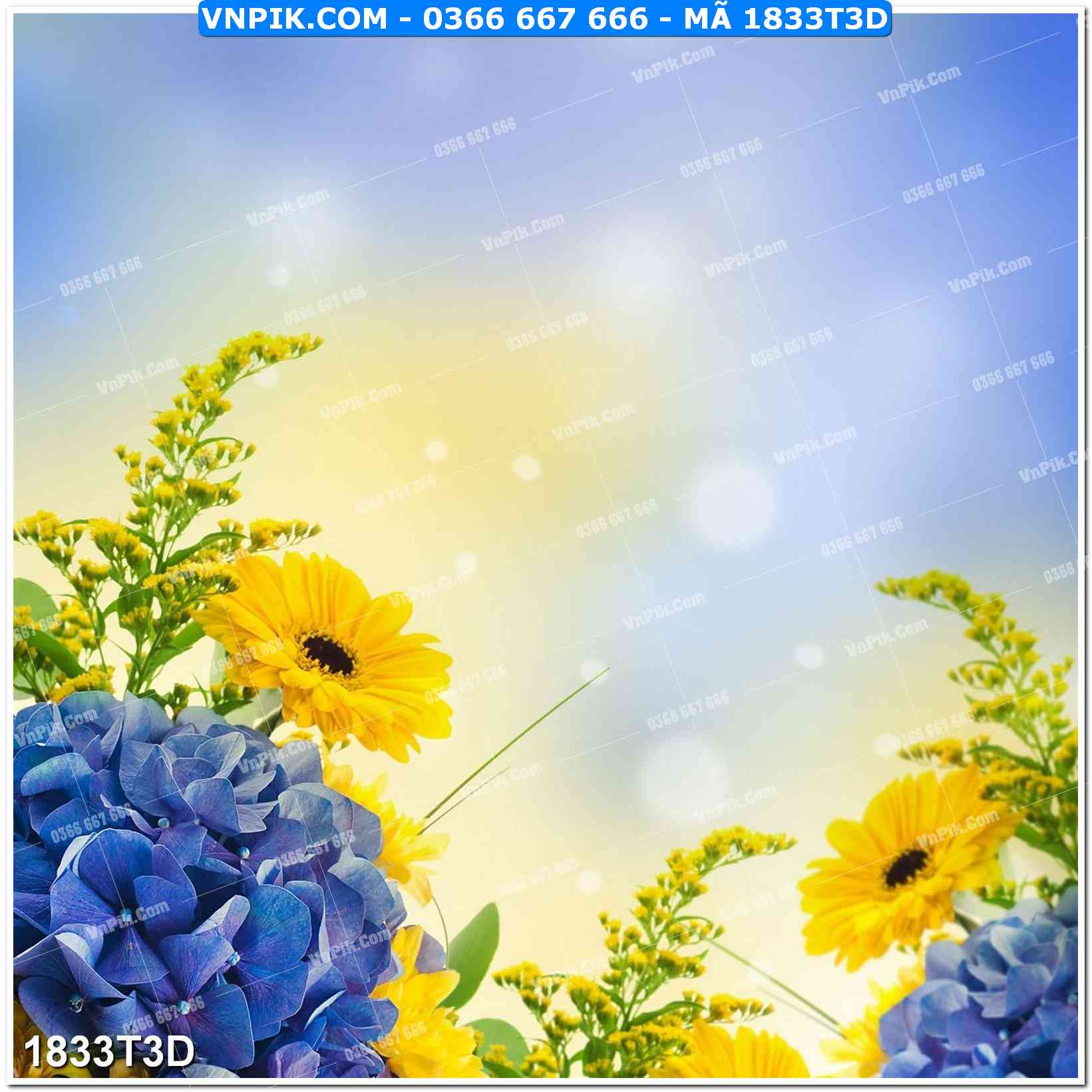 Trah Treo Tường – Tranh 3D Hiện Đại 1833T3D
