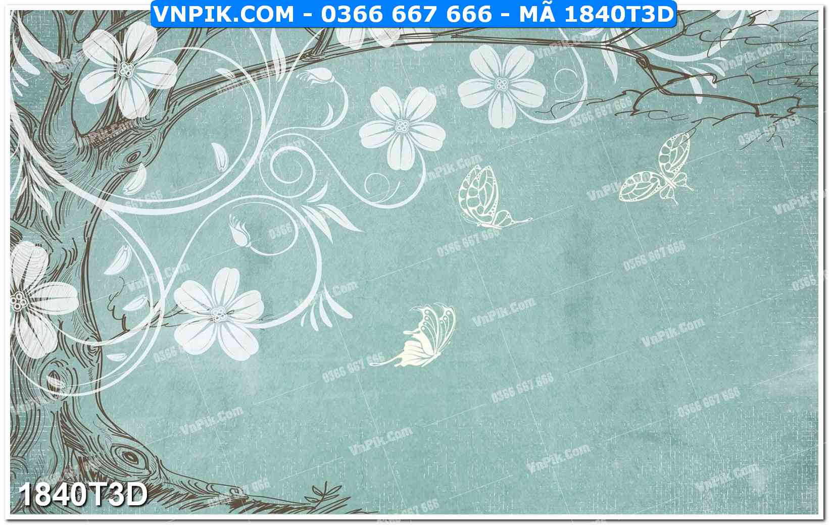 Trah Treo Tường – Tranh 3D Hiện Đại 1840T3D