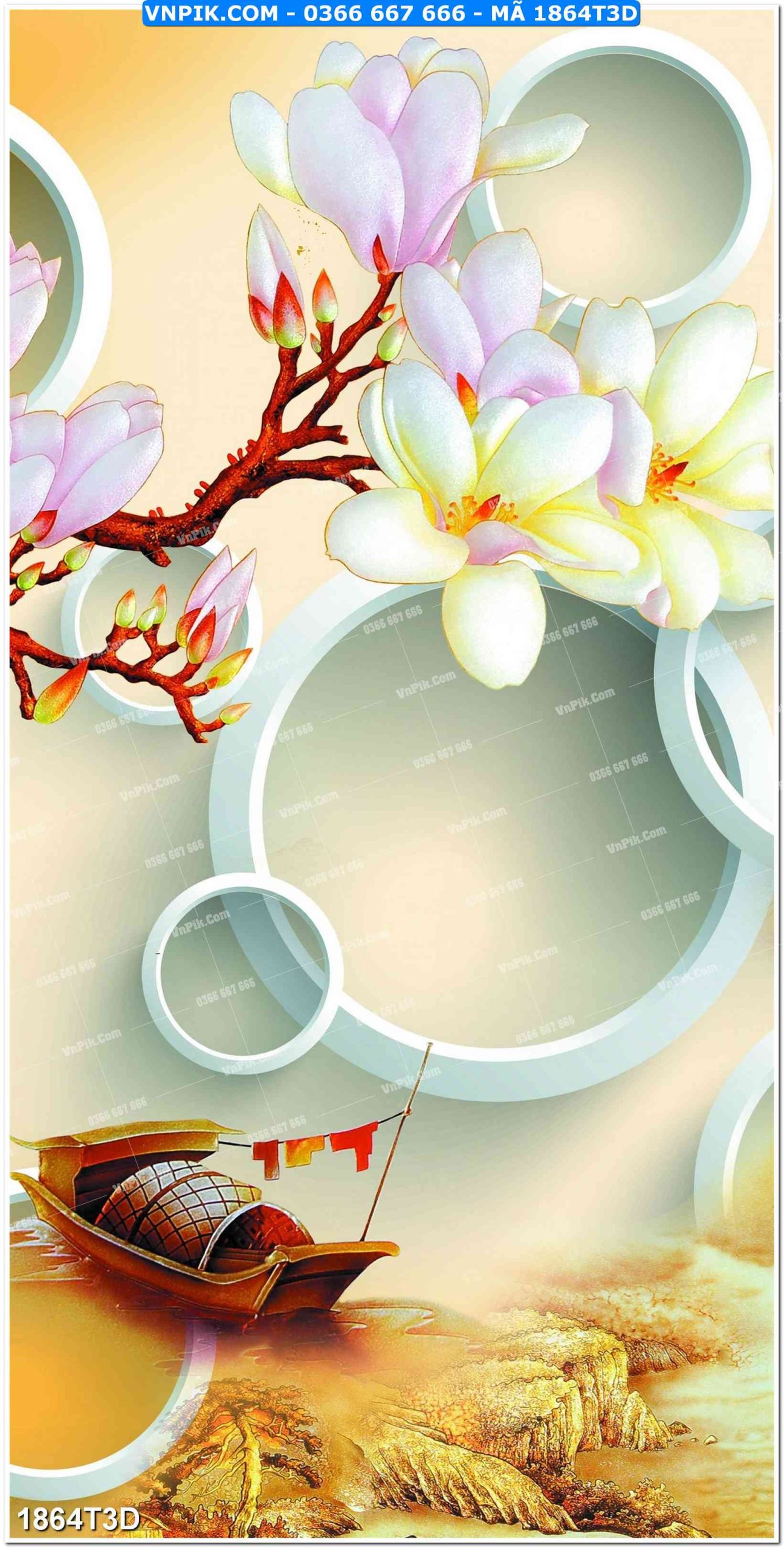 Trah Treo Tường – Tranh 3D Hiện Đại 1864T3D