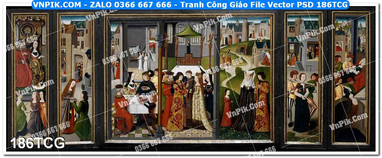 Tranh Công Giáo – Hình Công Giáo Treo Tường Đẹp File PSD 186TCG