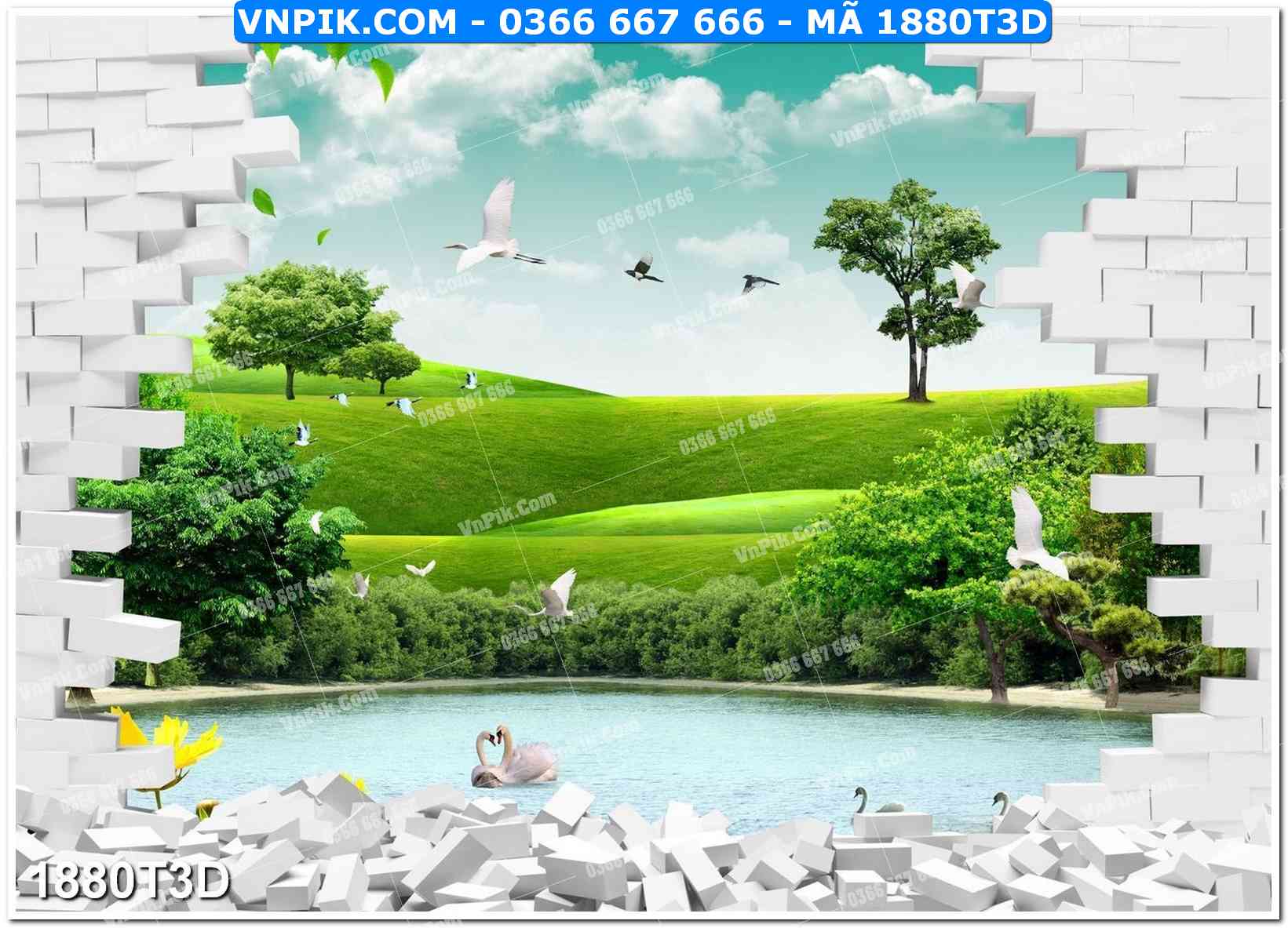 Trah Treo Tường – Tranh 3D Hiện Đại 1880T3D