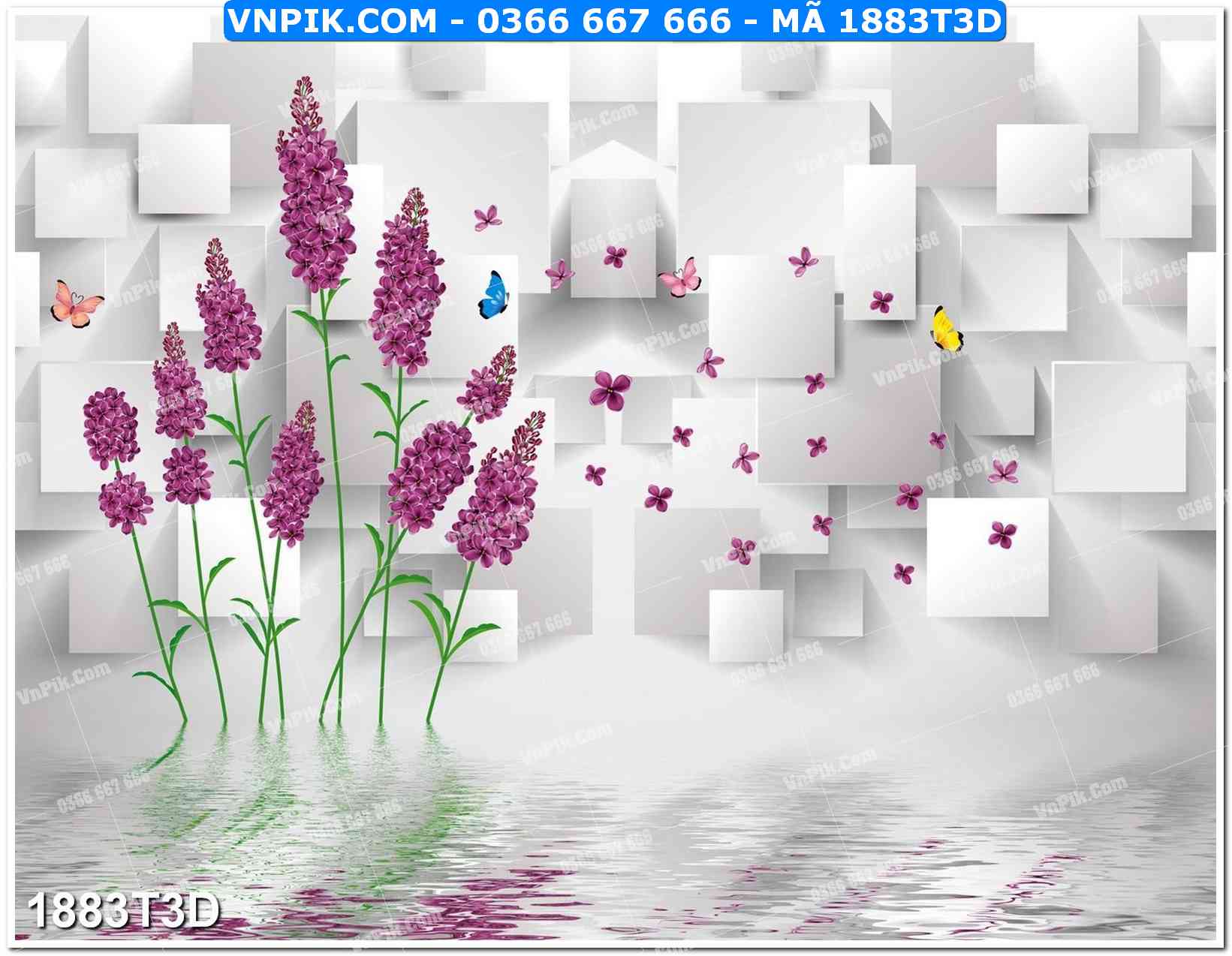 Trah Treo Tường – Tranh 3D Hiện Đại 1883T3D
