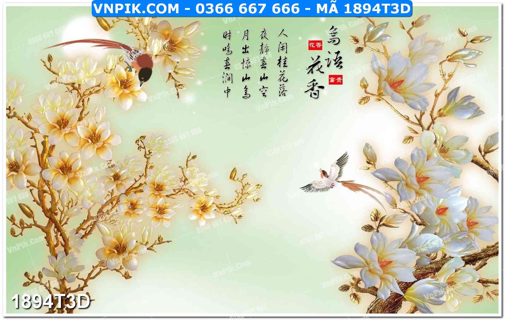 Trah Treo Tường – Tranh 3D Hiện Đại 1894T3D