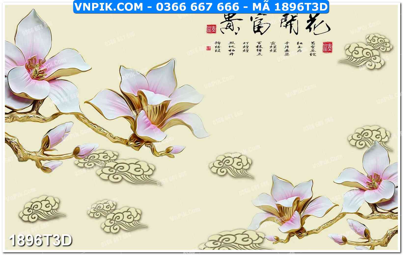 Trah Treo Tường – Tranh 3D Hiện Đại 1896T3D