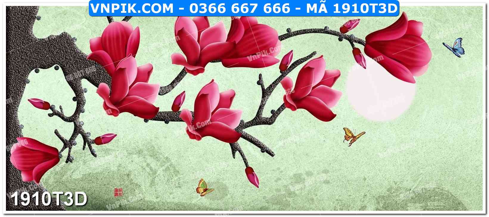 Trah Treo Tường – Tranh 3D Hiện Đại 1910T3D