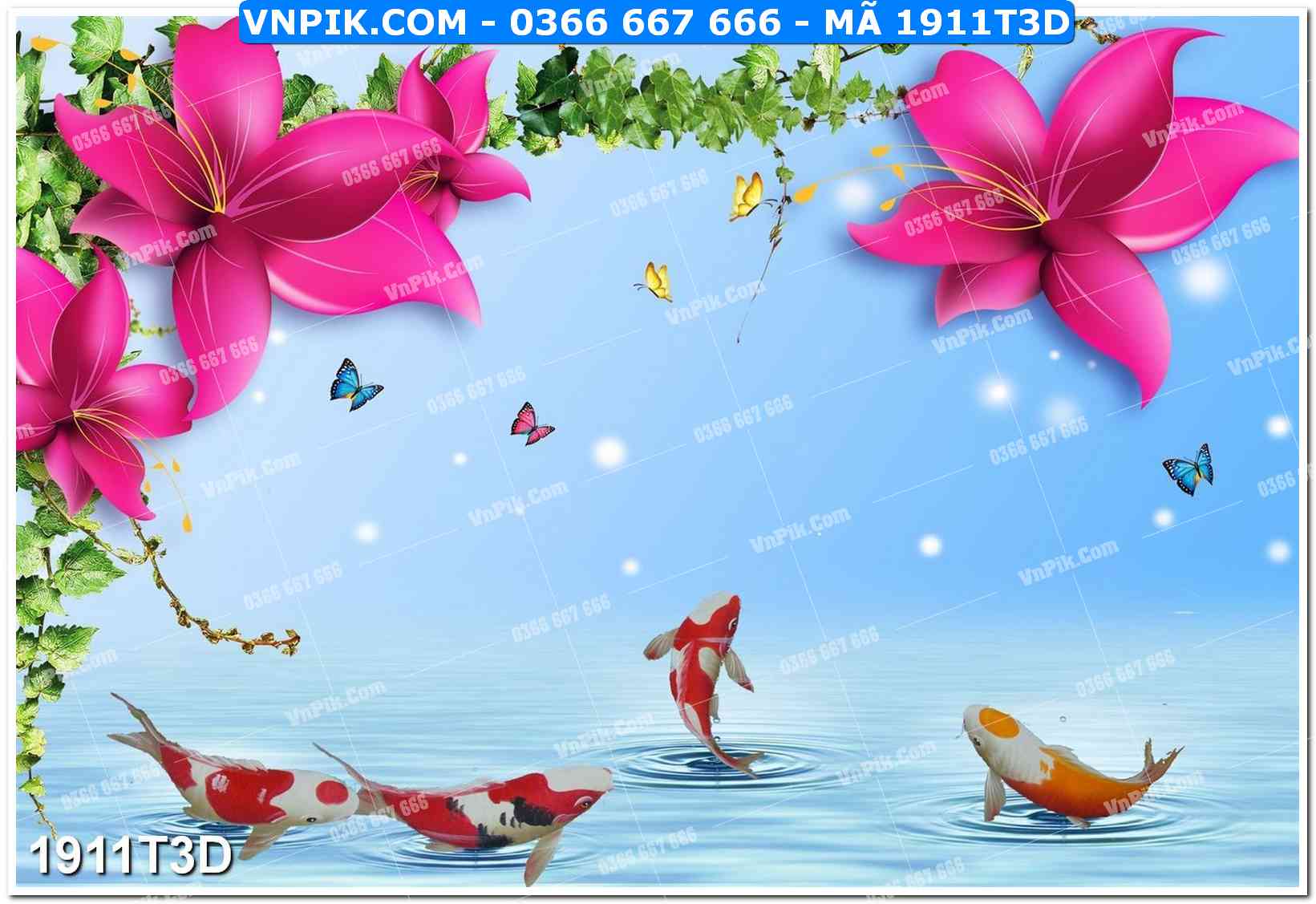 Trah Treo Tường – Tranh 3D Hiện Đại 1911T3D