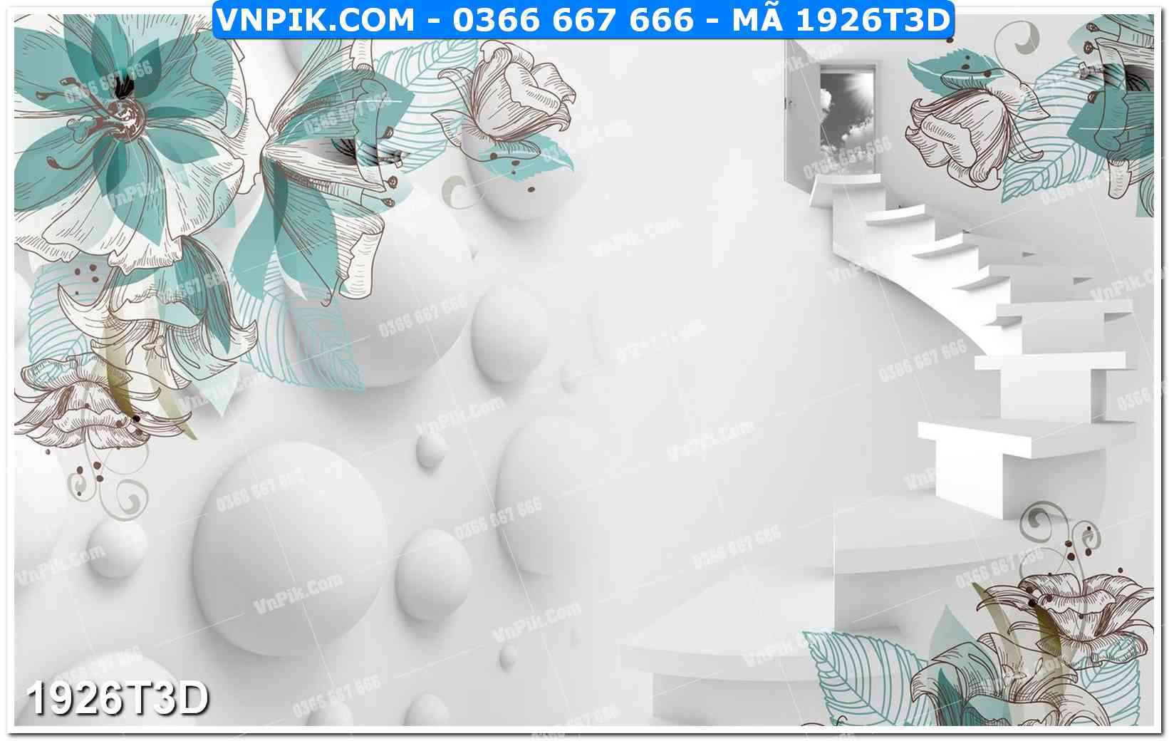 Trah Treo Tường – Tranh 3D Hiện Đại 1926T3D
