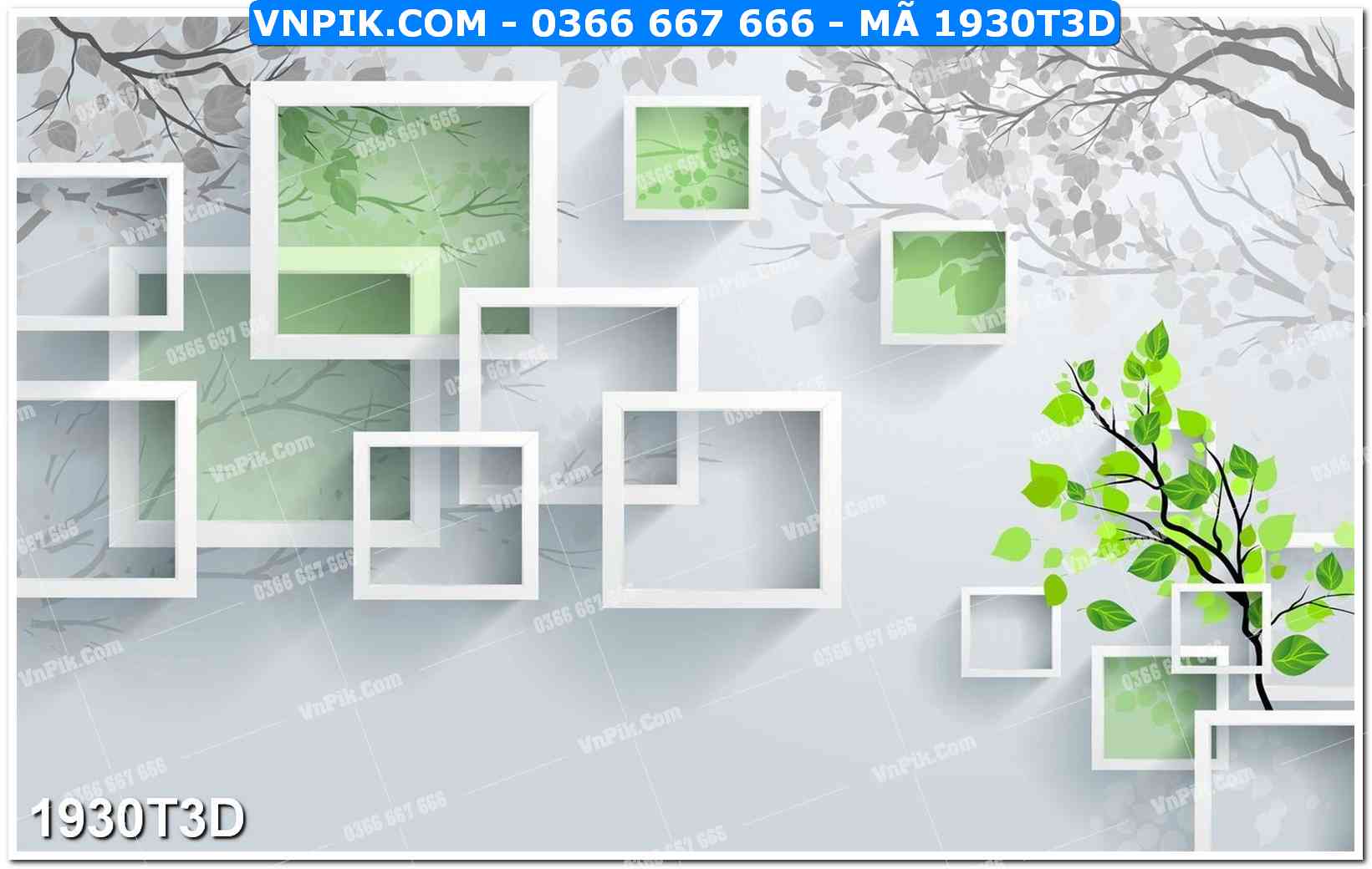 Trah Treo Tường – Tranh 3D Hiện Đại 1930T3D