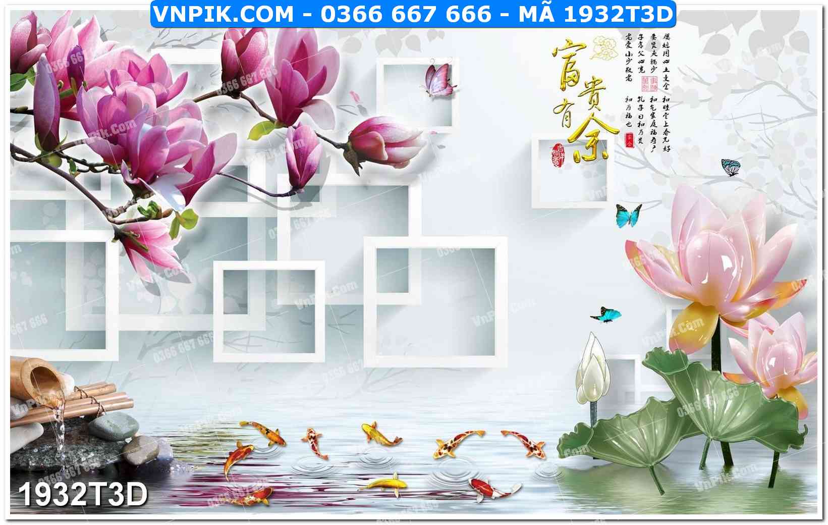 Trah Treo Tường – Tranh 3D Hiện Đại 1932T3D