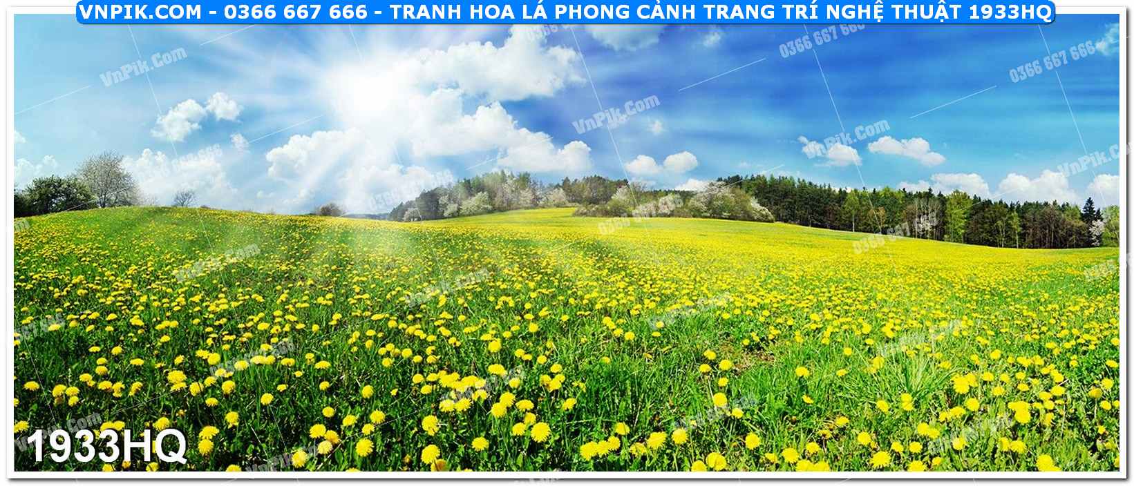 Tranh hoa lá phong cảnh trang trí nghệ thuật 1933HQ