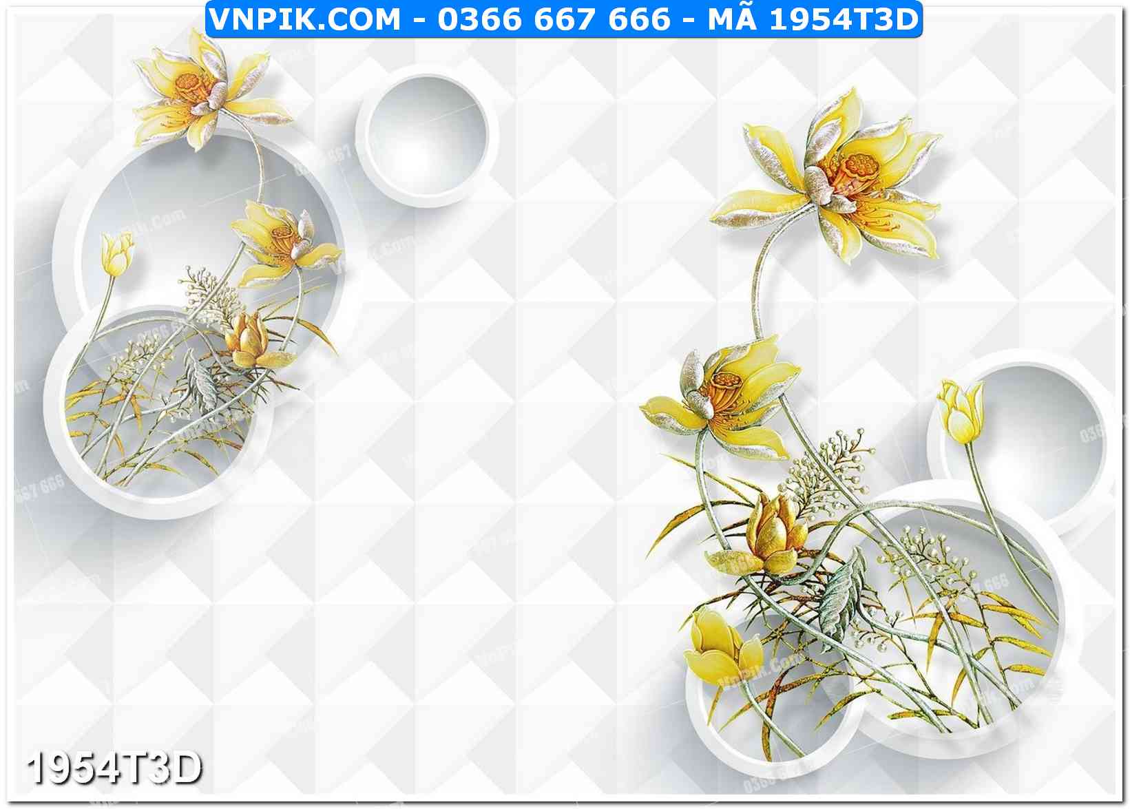 Trah Treo Tường – Tranh 3D Hiện Đại 1954T3D