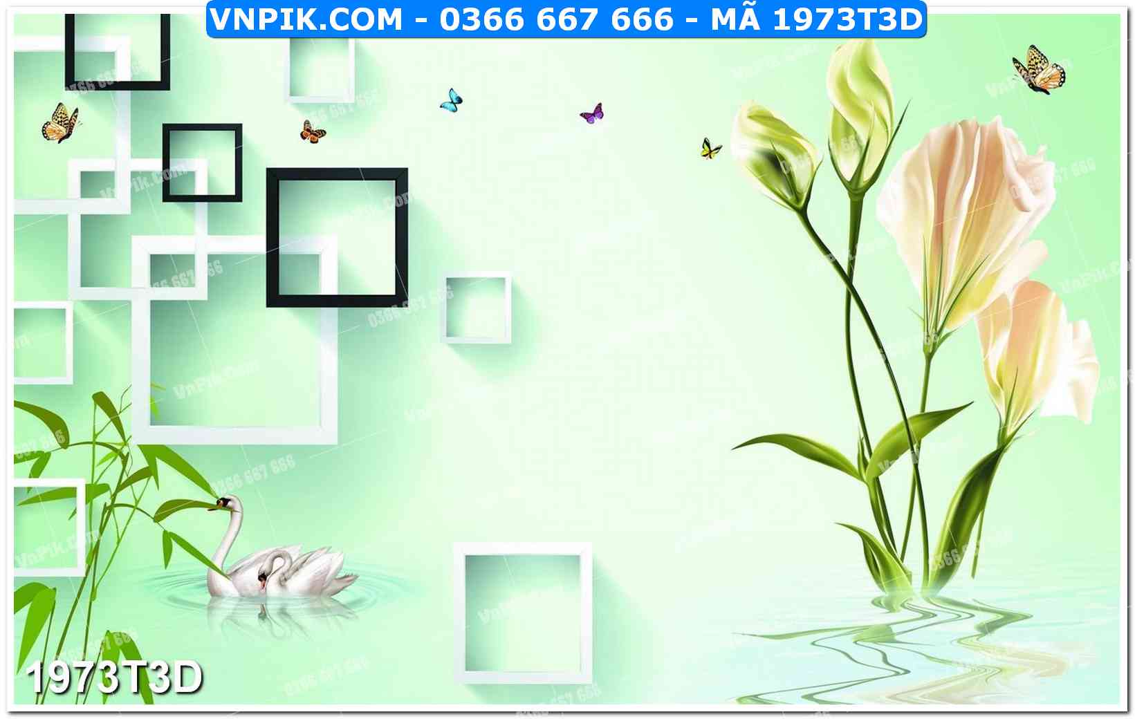 Trah Treo Tường – Tranh 3D Hiện Đại 1973T3D