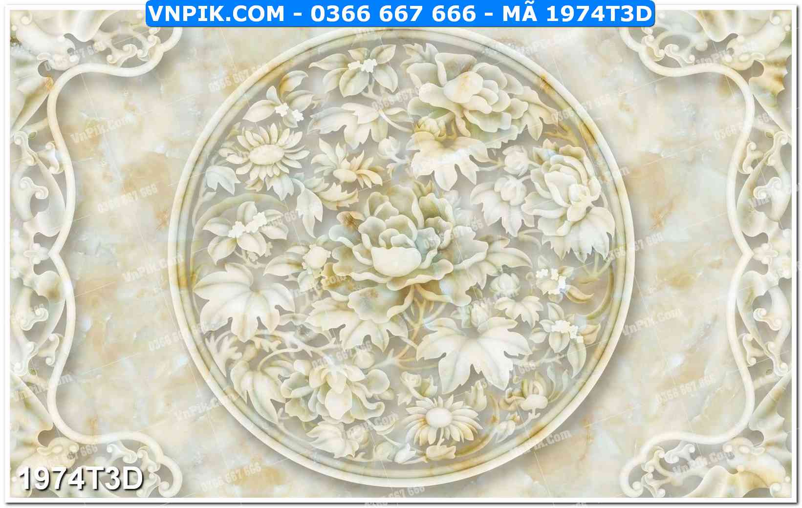Trah Treo Tường – Tranh 3D Hiện Đại 1974T3D